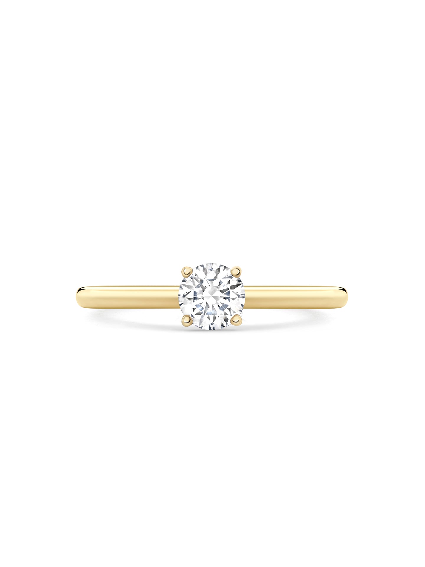 Classic Yellow Gold Diavik Diamond Engagement Ring 4 Classic Yellow Gold Diavik Diamond Engagement Ring