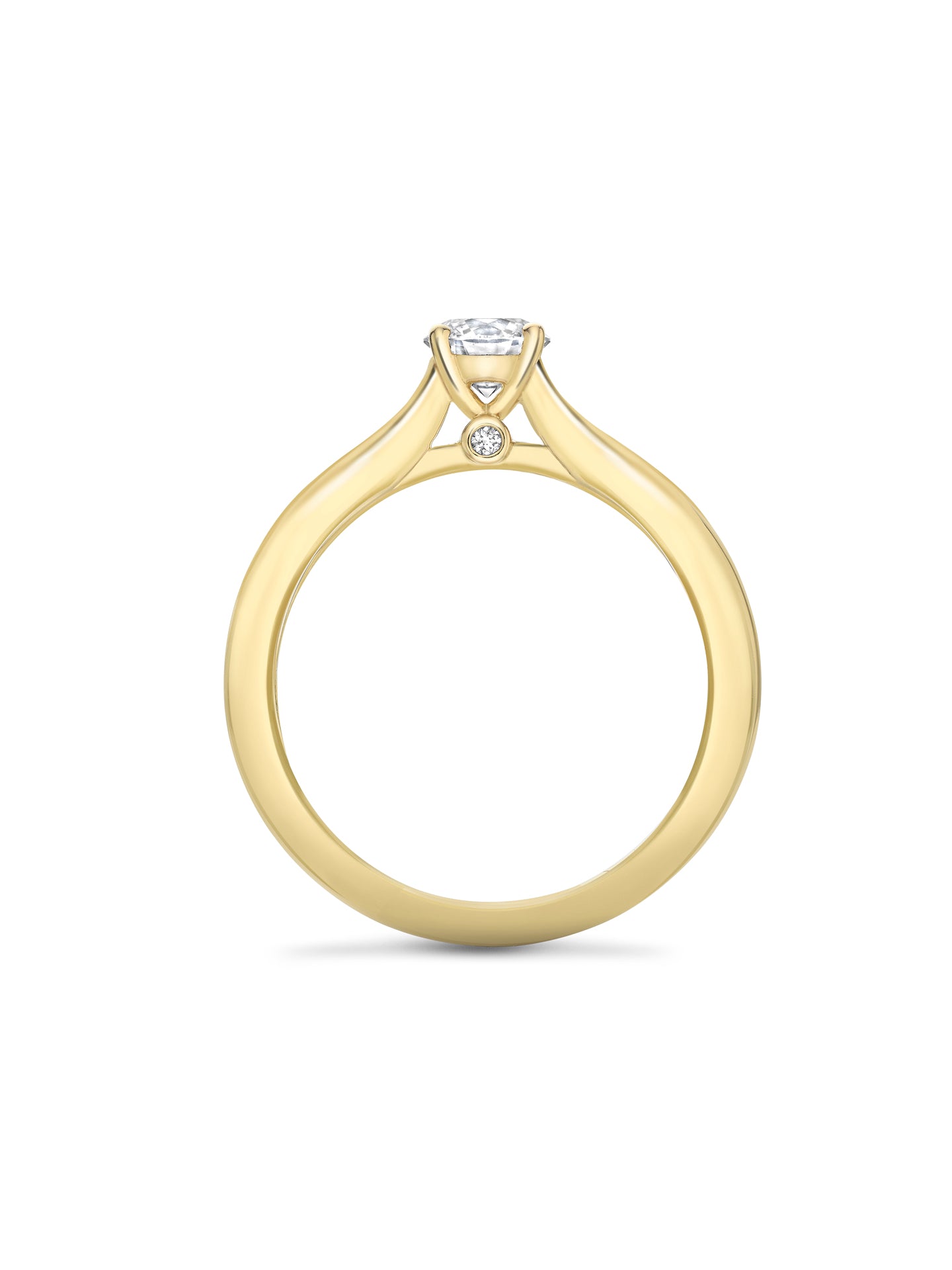 Classic Yellow Gold Diavik Diamond Engagement Ring 5 Classic Yellow Gold Diavik Diamond Engagement Ring