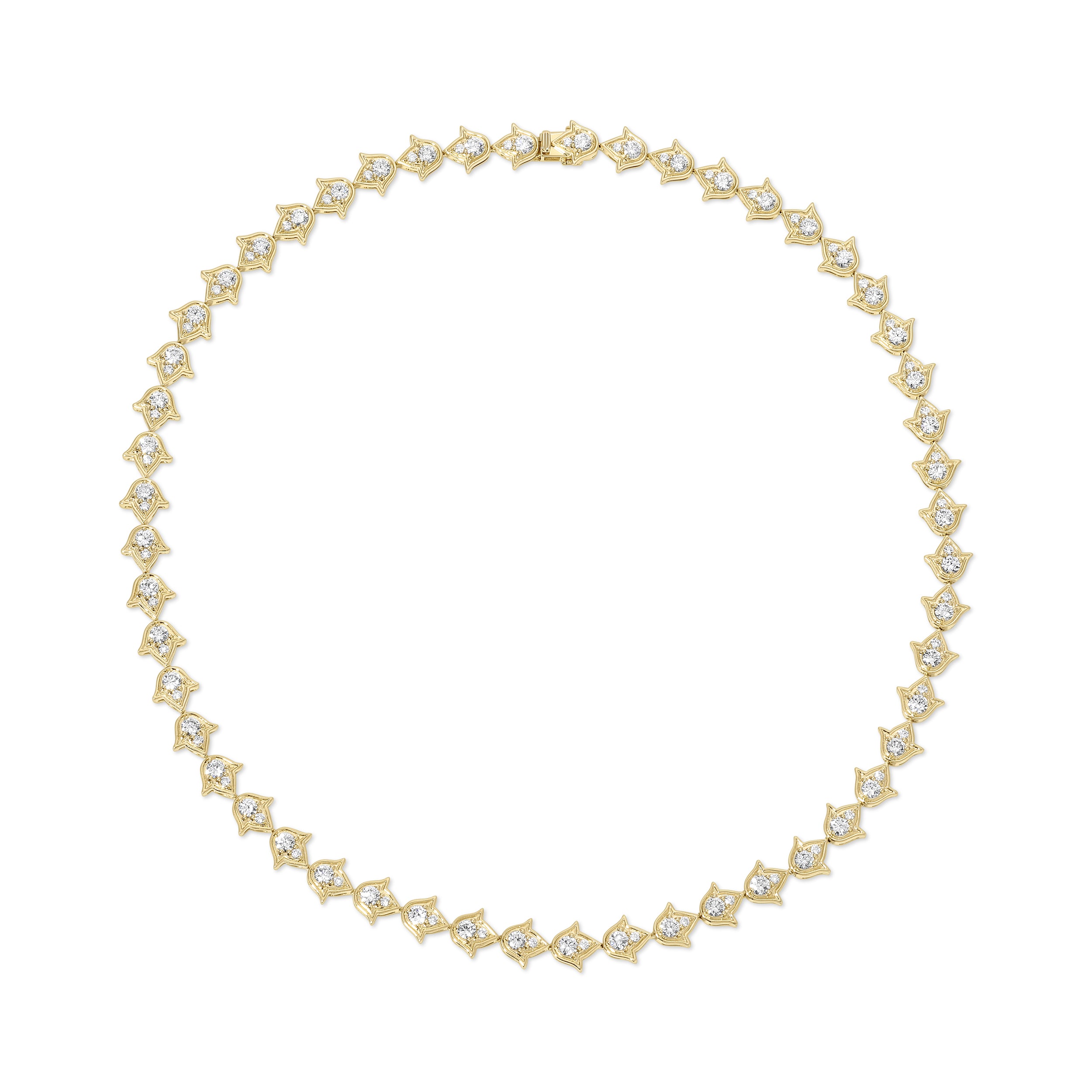 LARGE TULIP DIAMOND CHOKER