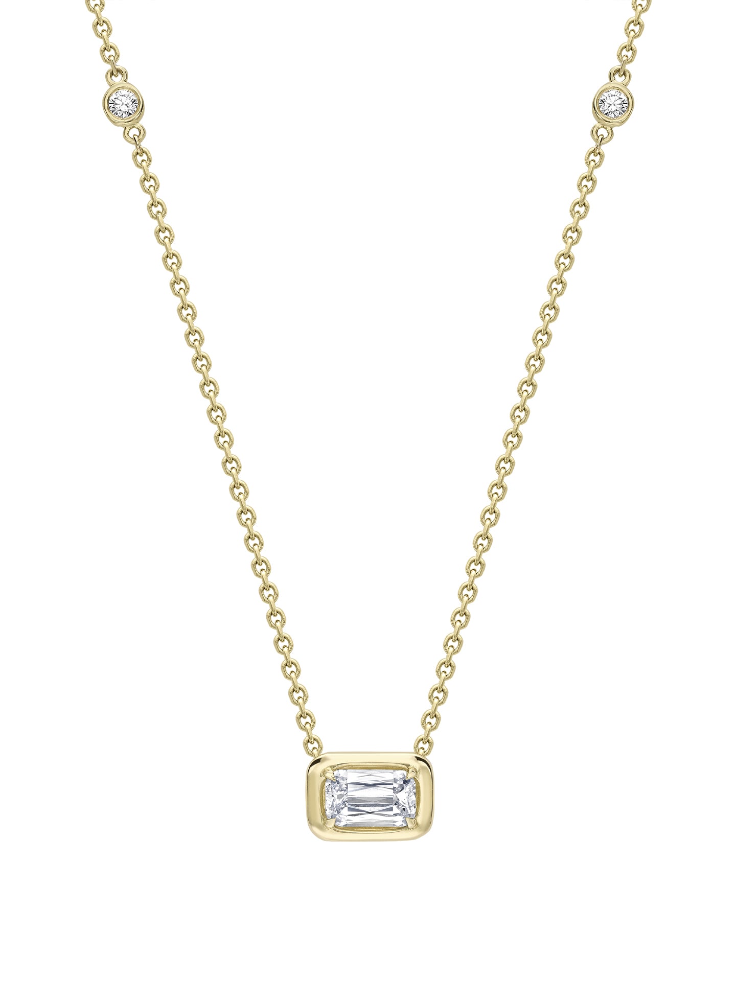 Florentine Ashoka Diamond Yellow Gold Pendant
