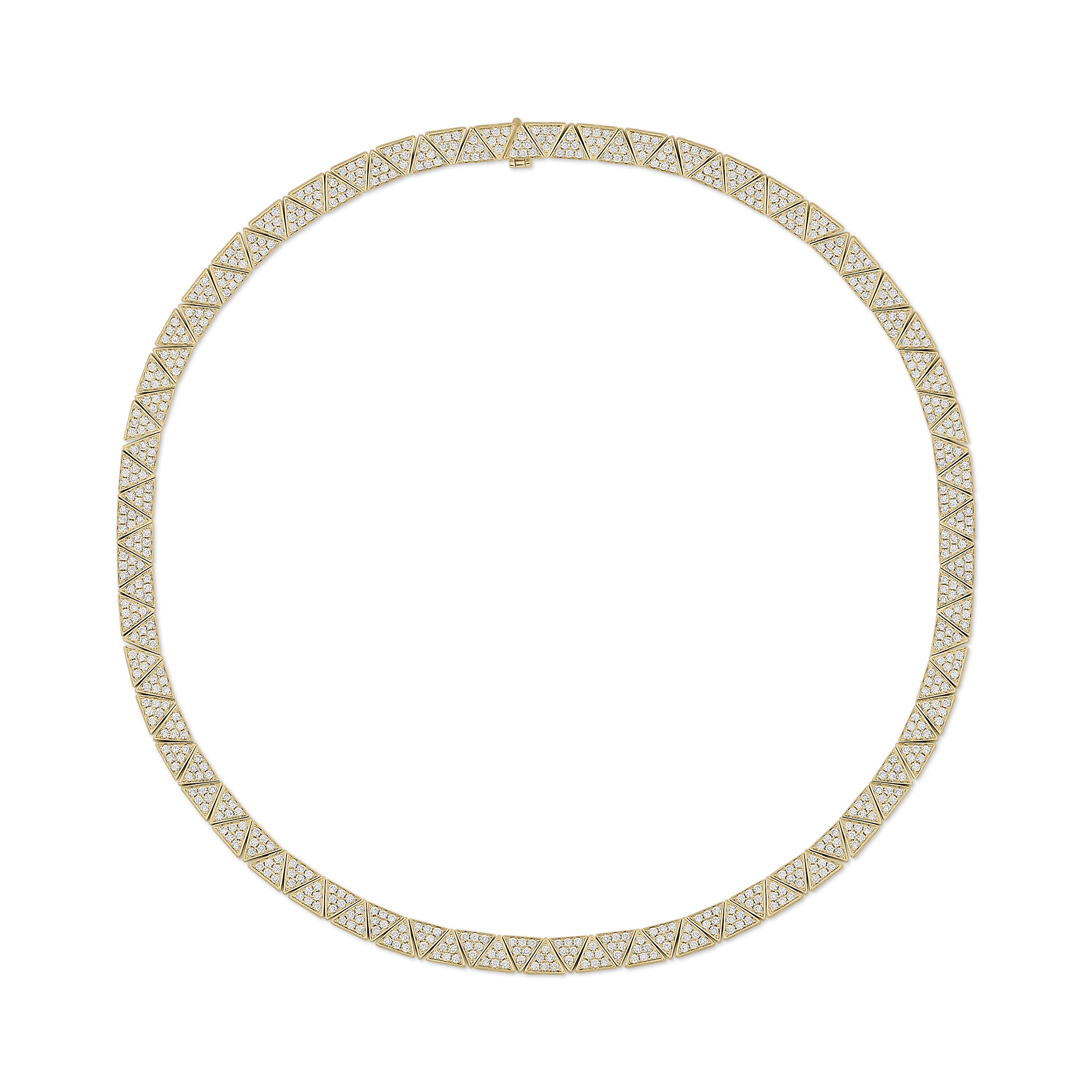 WIDE PAVE DIAMOND CLEO CHOKER