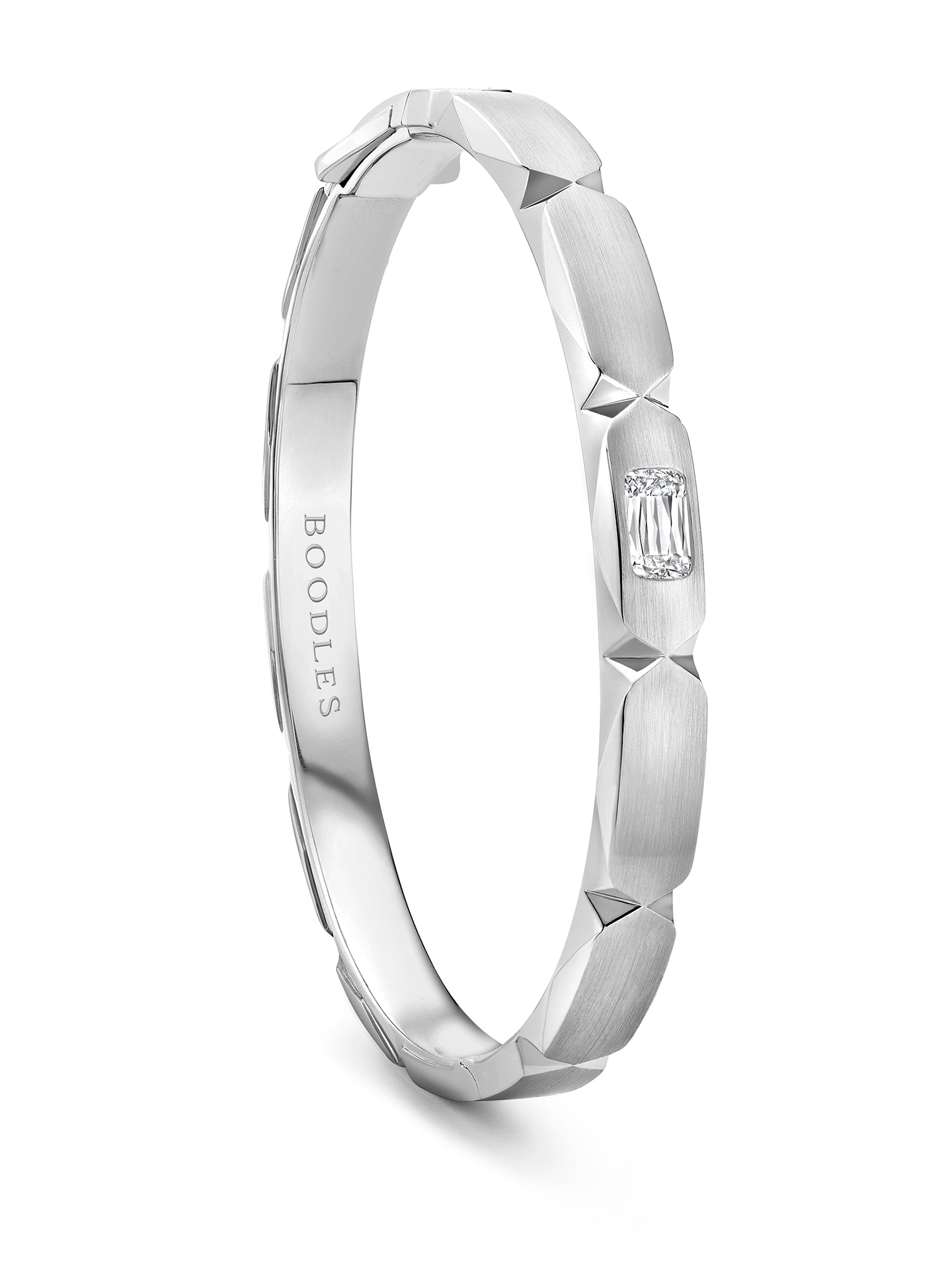 Jazz Ashoka Diamond White Gold Bangle