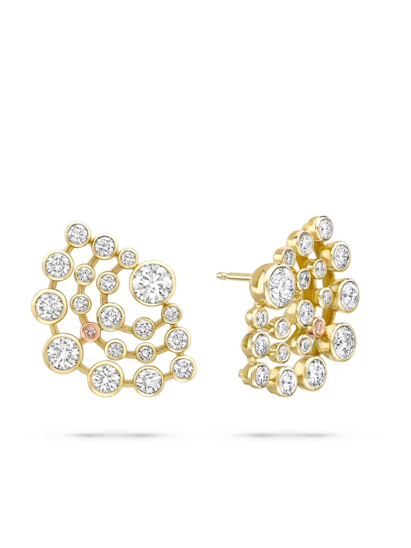 Raindance Chelsea Yellow Gold Diamond Earrings 4 Raindance Chelsea Yellow Gold Diamond Earrings