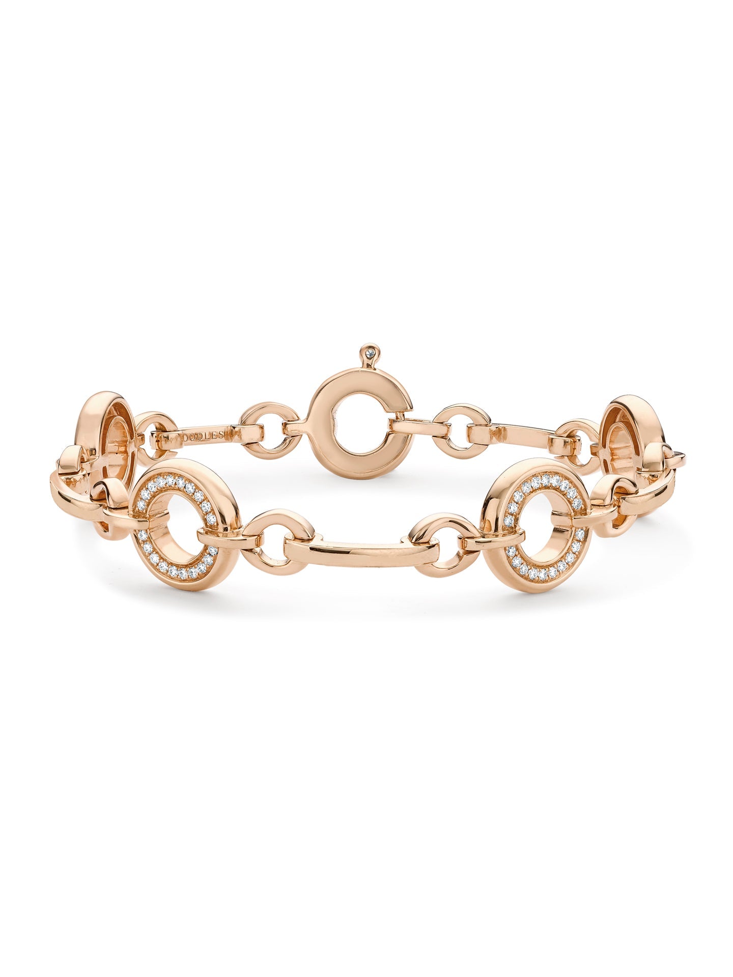 Roulette Classic Yellow Gold Diamond Bracelet