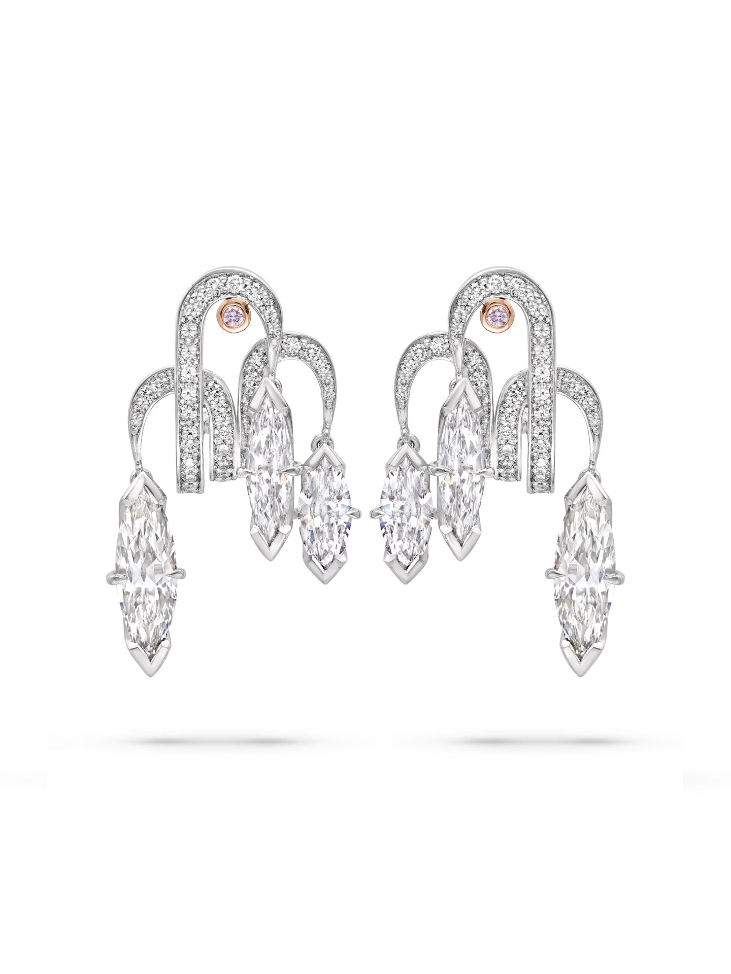 Secret Garden Marquise Diamond Earrings