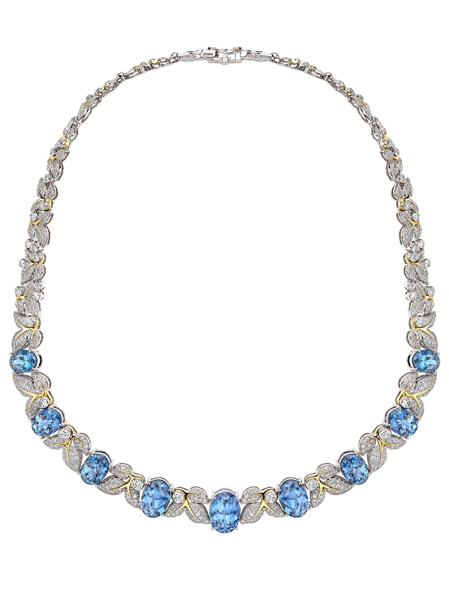 Secret Garden Verdure Tanzanite and Diamond Necklace