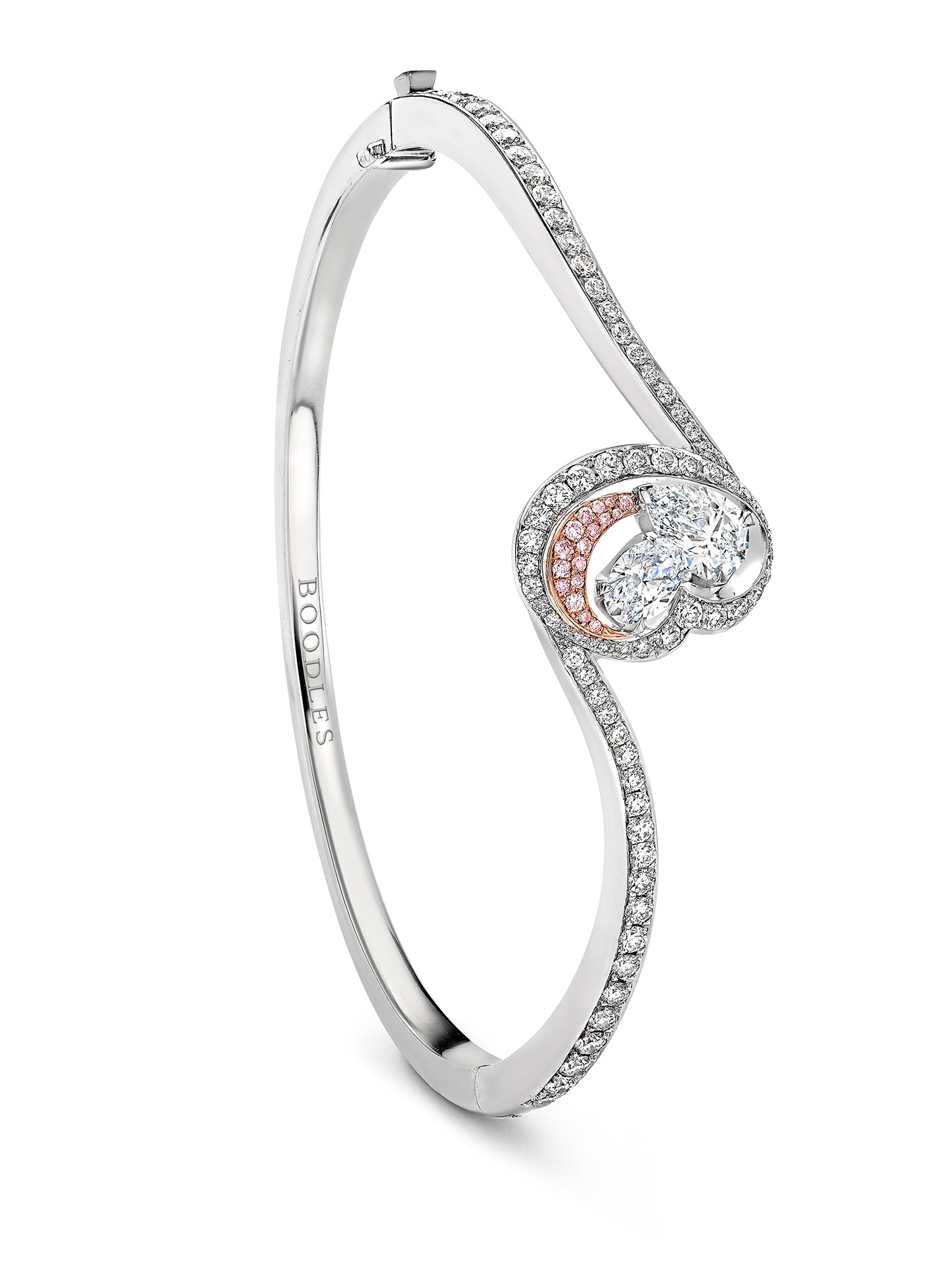 The National Gallery Motherhood Platinum Pink Diamond Bangle