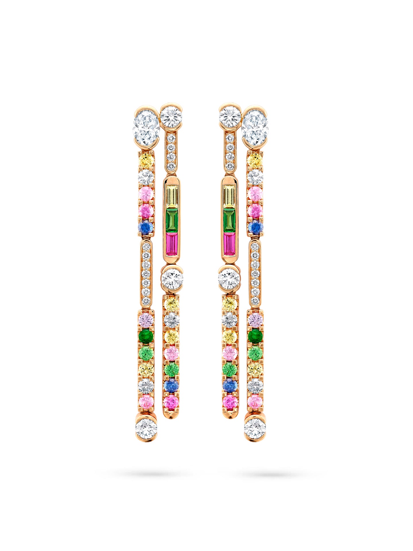 The National Gallery Play of Light Rose Gold Diamond Earrings