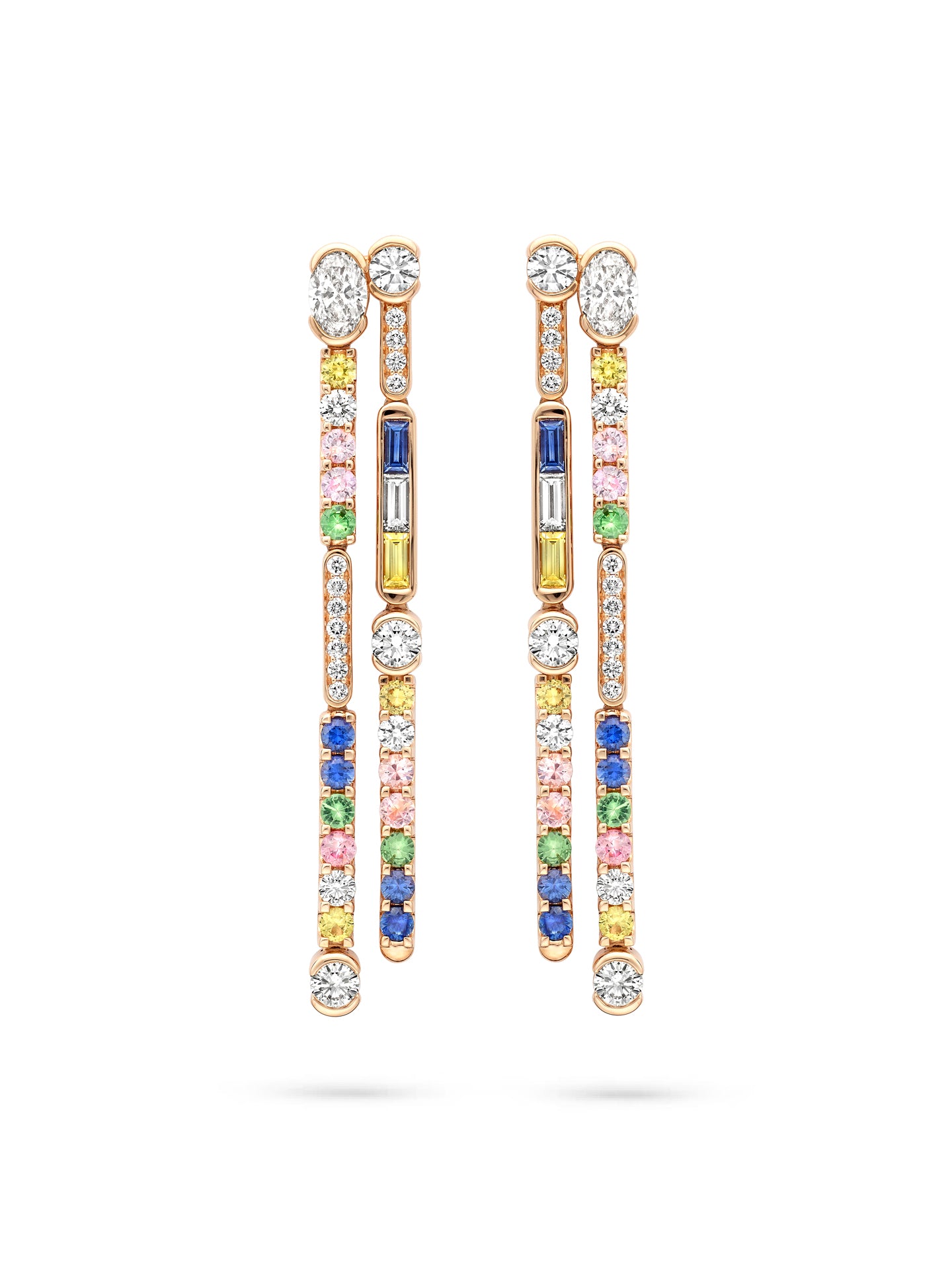 The National Gallery Play of Light Rose Gold Earrings