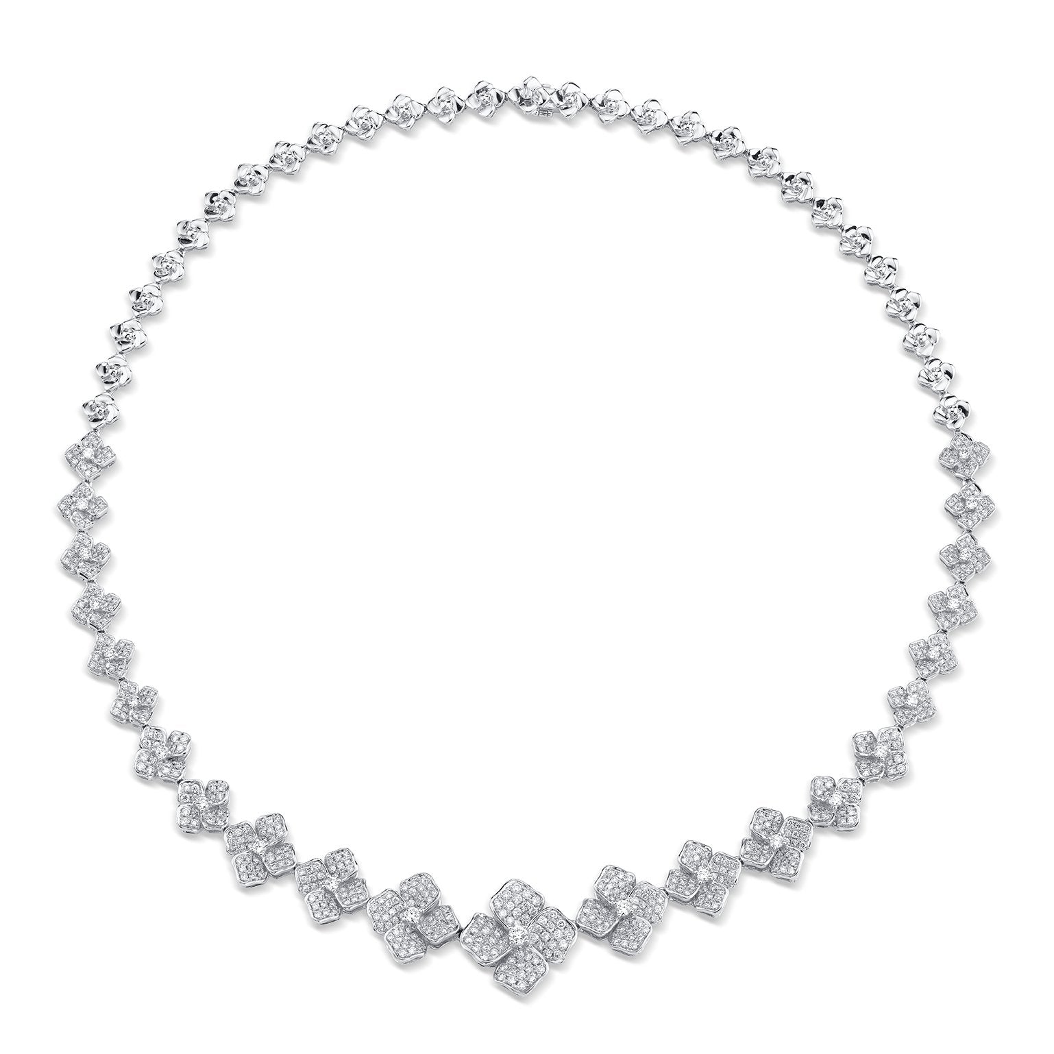 PAVE DIAMOND CORSAGE CHOKER 3 PAVE DIAMOND CORSAGE CHOKER