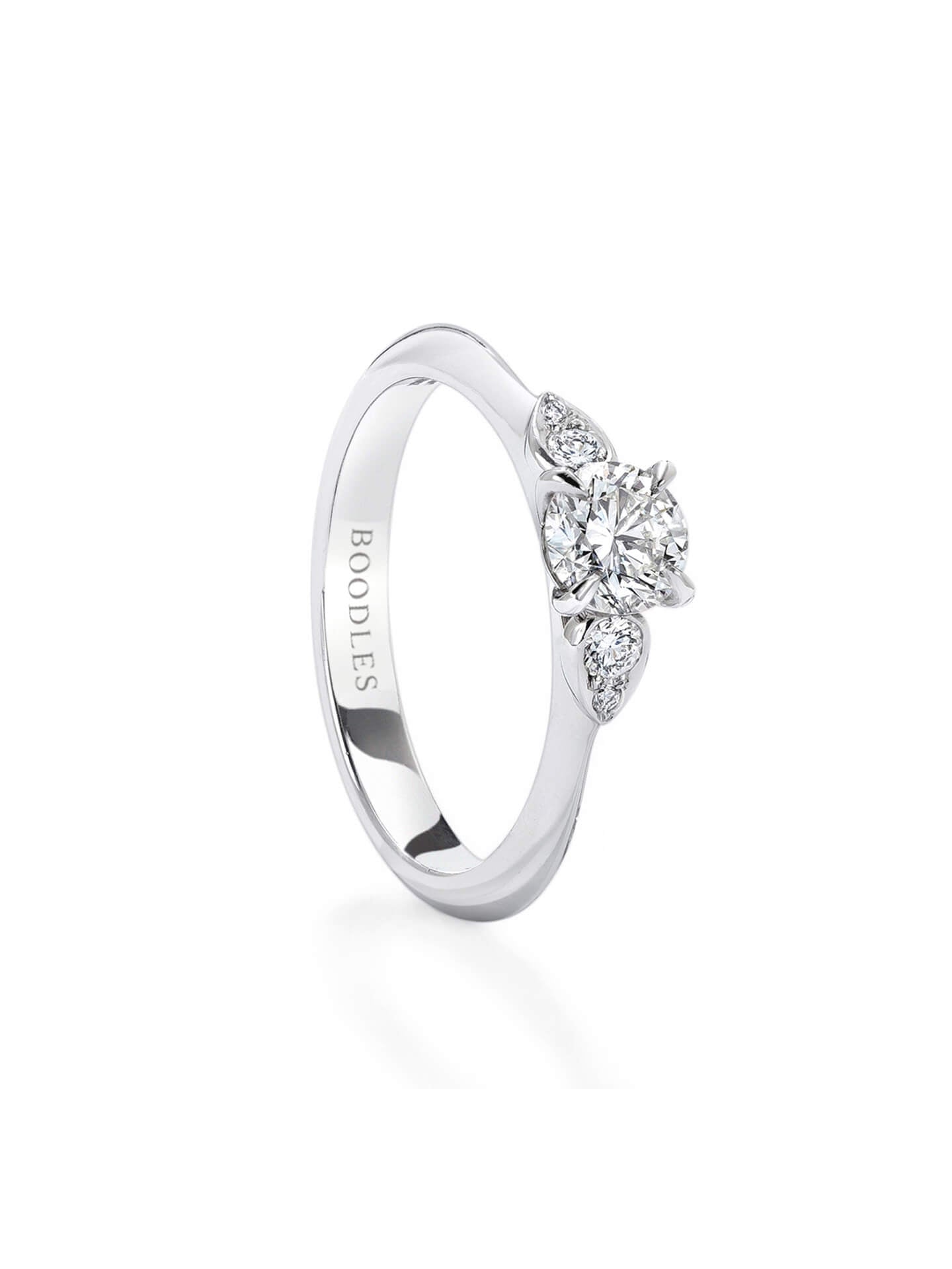 Trilogy Cupid Platinum Diamond Engagement Ring