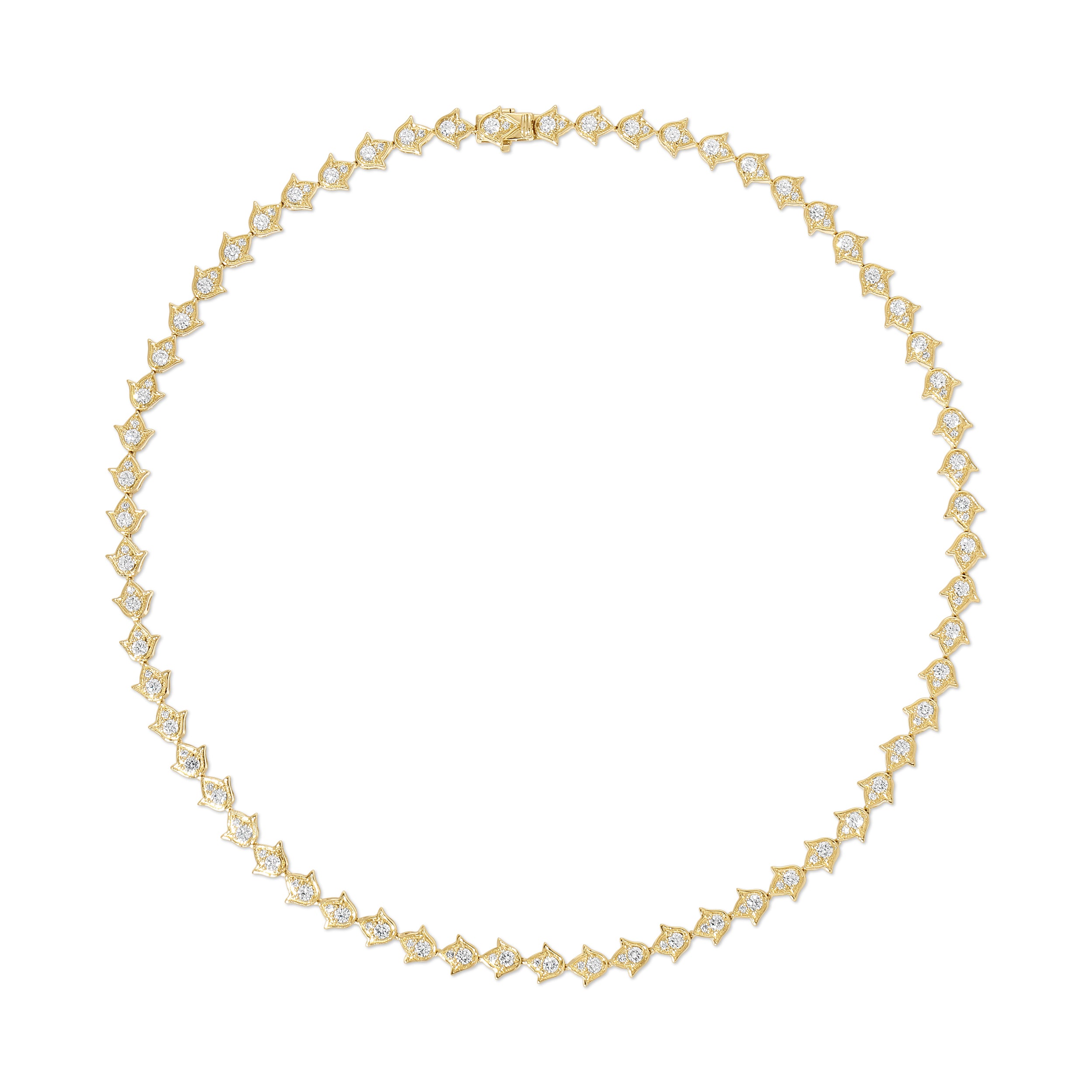 SMALL TULIP DIAMOND CHOKER