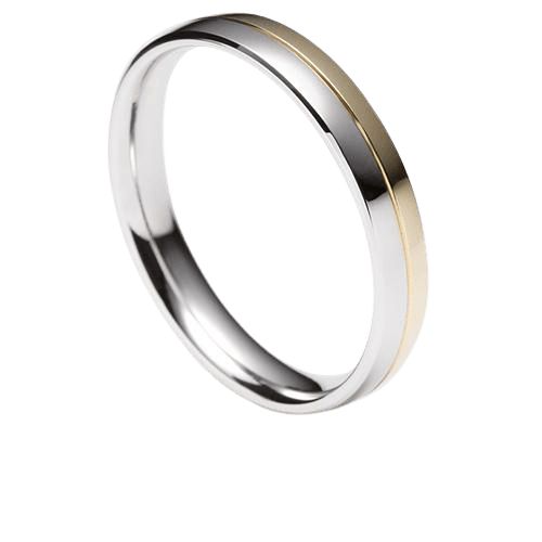 3mm 10K 14K 18K  White and Yellow Gold Mens and Womens Wedding Rings