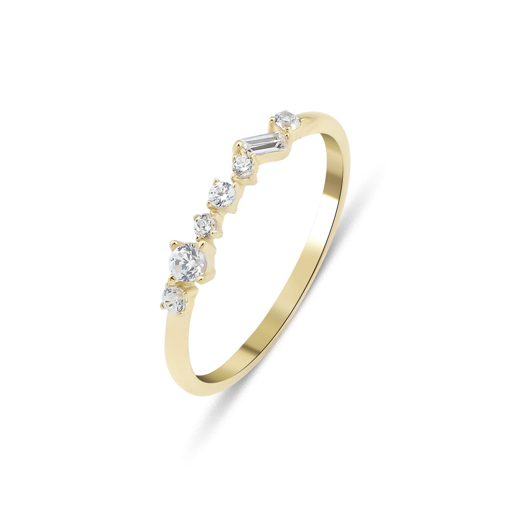 14K Yellow Gold Womens Wedding Band