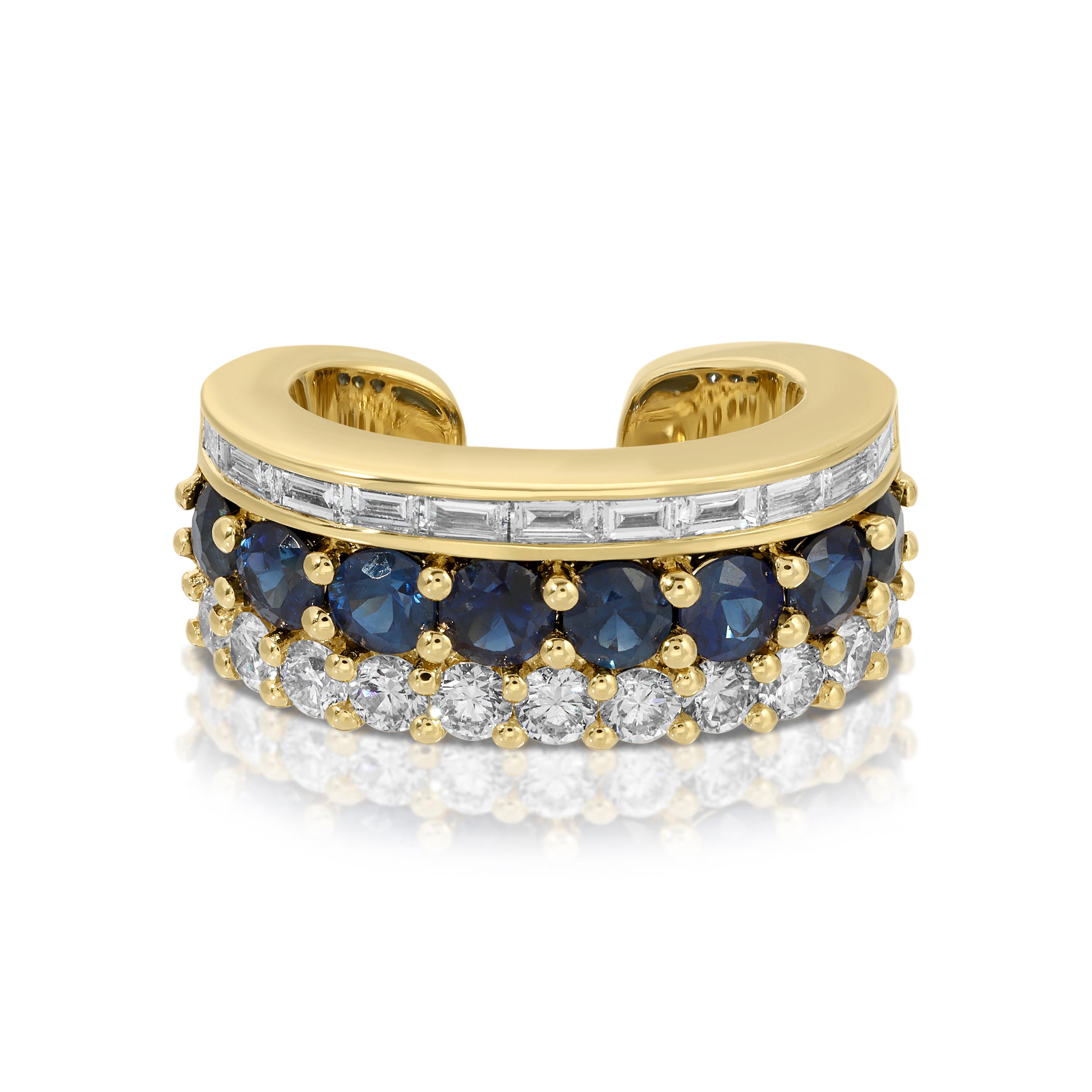 BLUE SAPPHIRE LOLA EAR CUFF