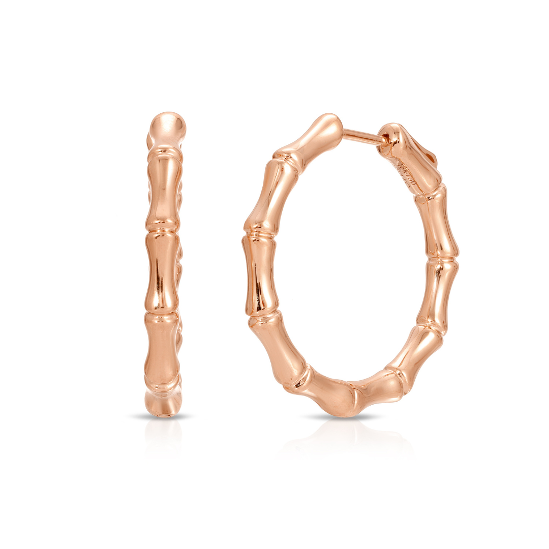CLASSIC MEDIUM BAMBOO HOOPS 4 CLASSIC MEDIUM BAMBOO HOOPS