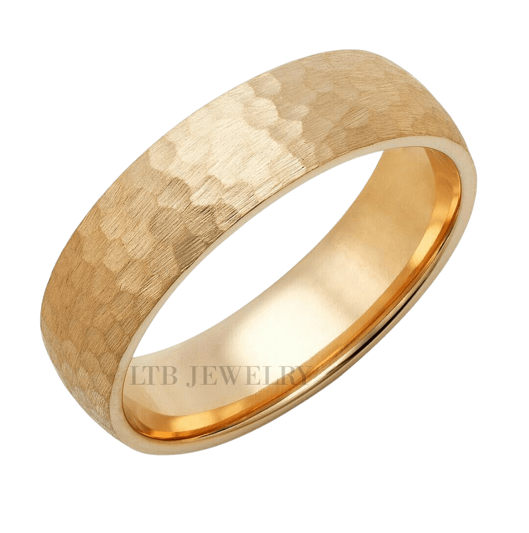 Yellow Gold Mens Wedding Rings
