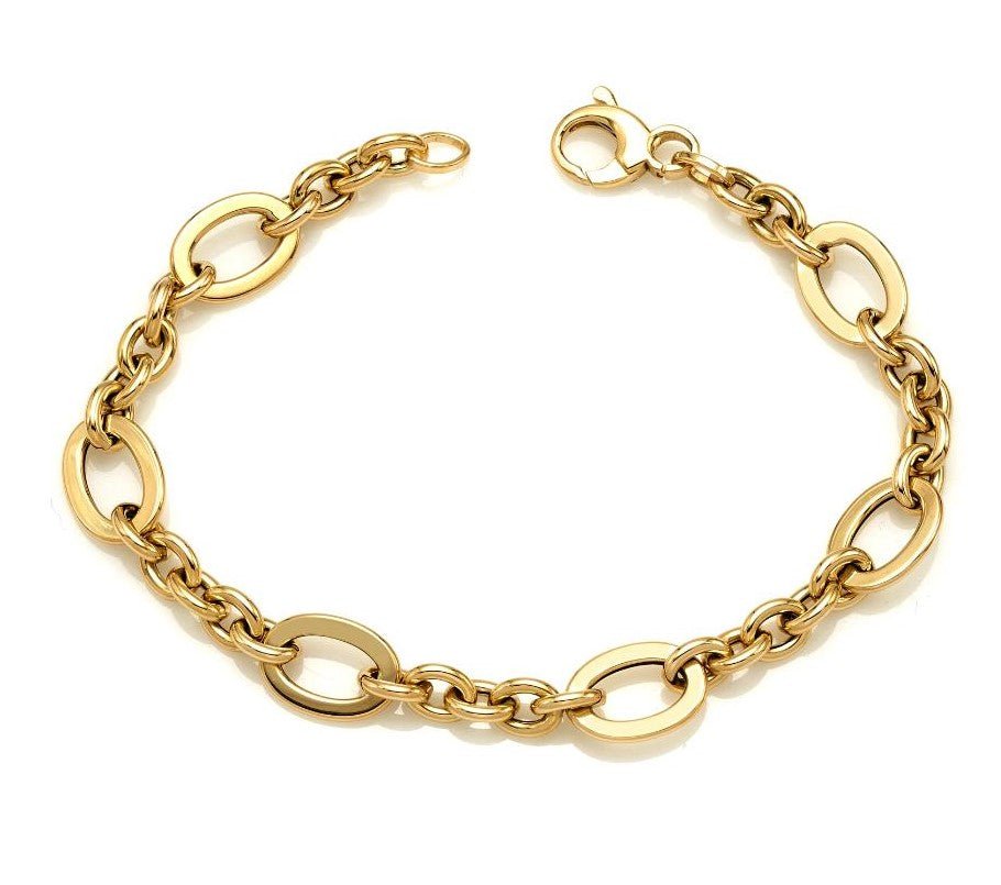 14K Yellow Gold Link Chain Bracelet