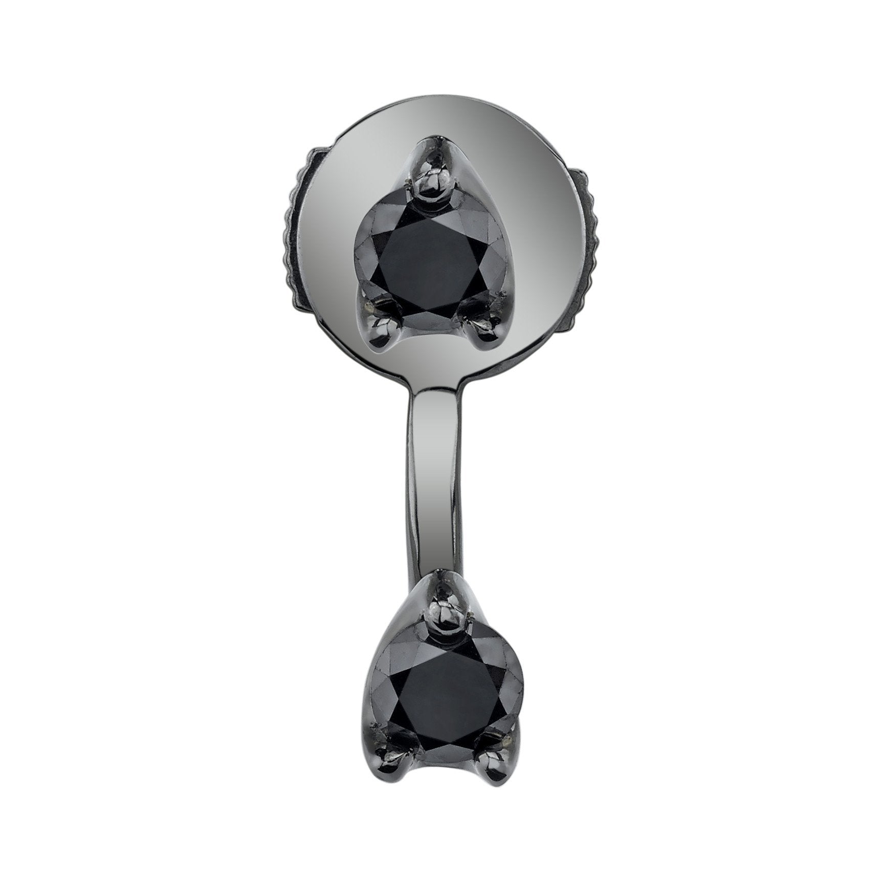 BLACK DIAMOND ORBIT EARRING