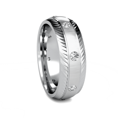 Platinum Diamond Mens Wedding Bands