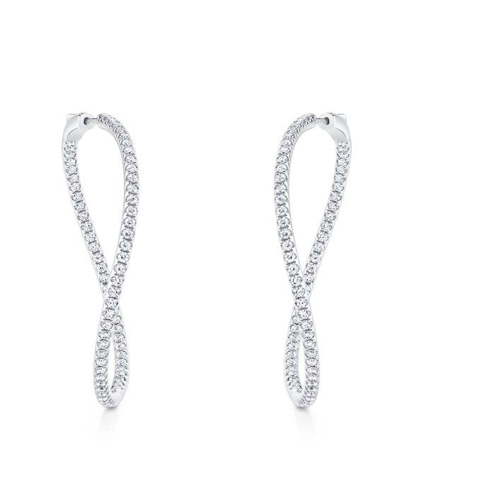 DIAMOND TWISTED HOOPS