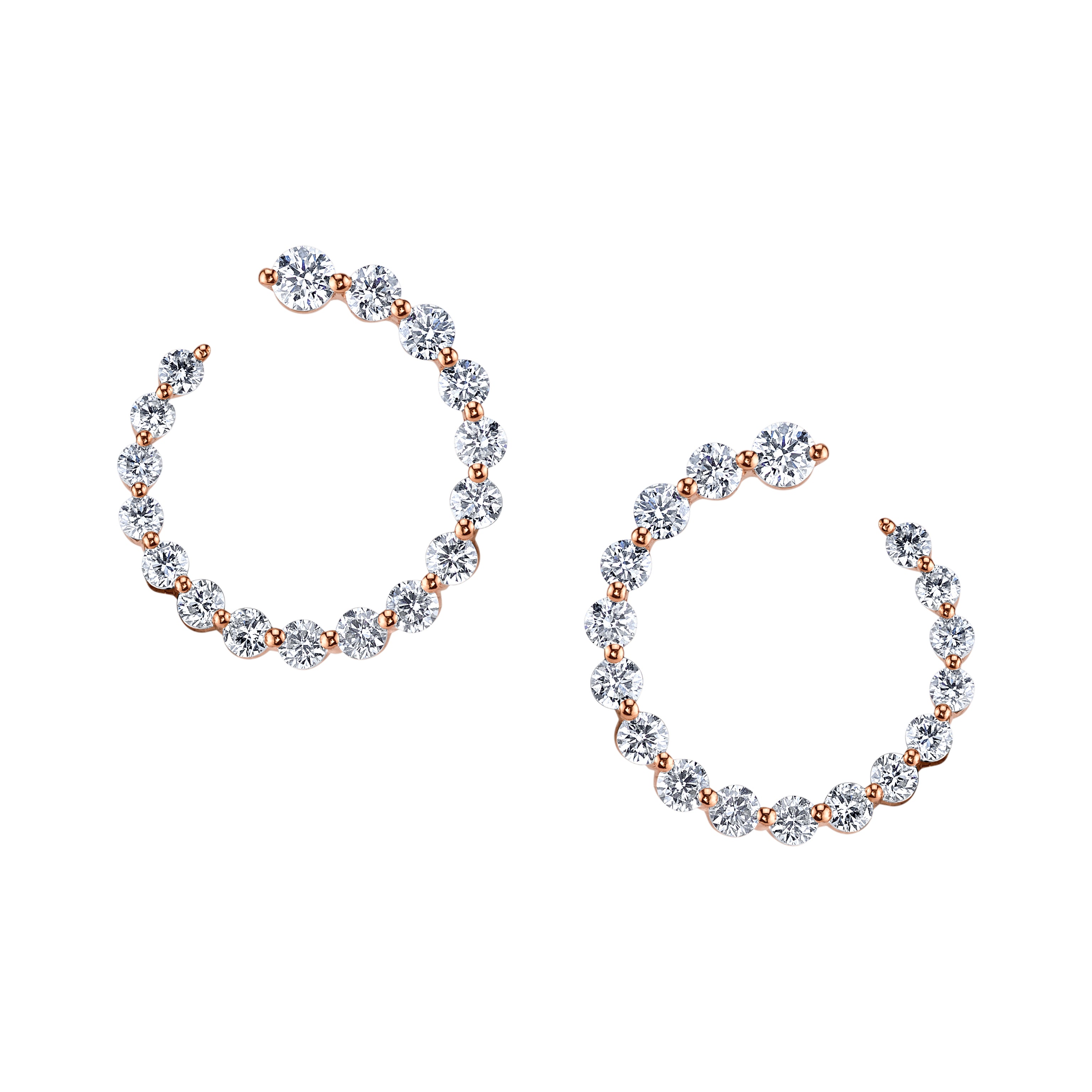 DIAMOND GARLAND EARRINGS 4 DIAMOND GARLAND EARRINGS