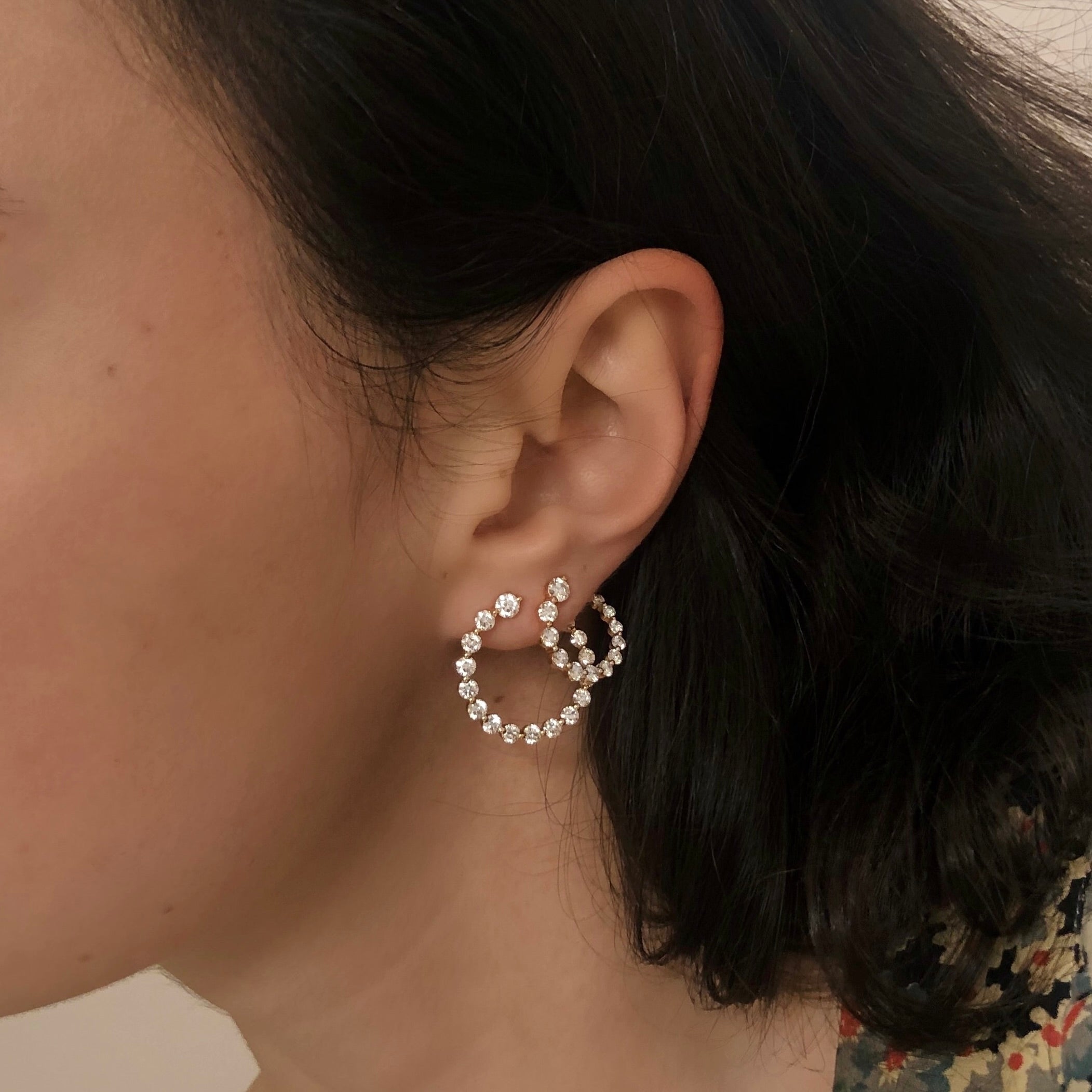 DIAMOND GARLAND EARRINGS 5 DIAMOND GARLAND EARRINGS