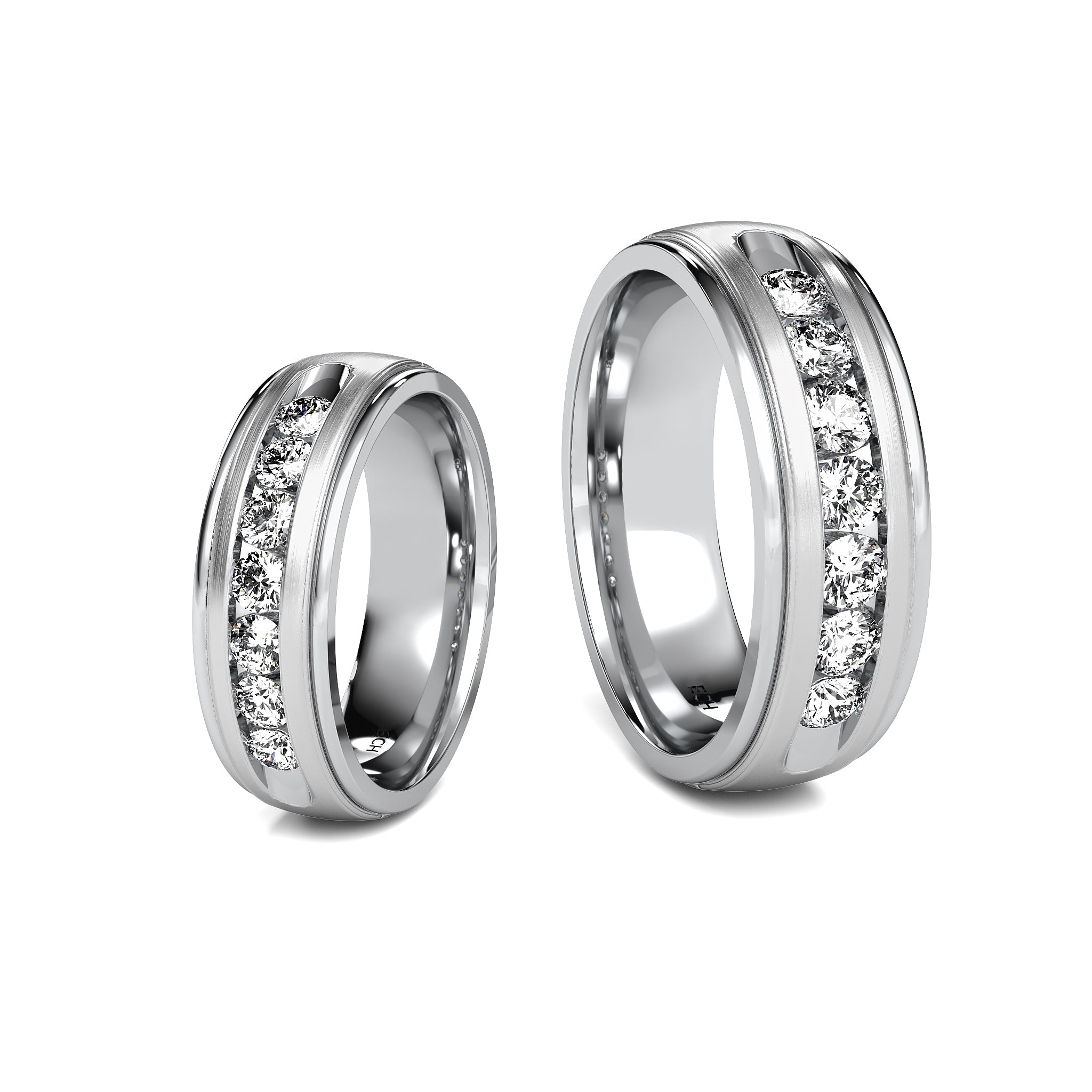 0.70 Carat Diamond Mens Wedding Bands