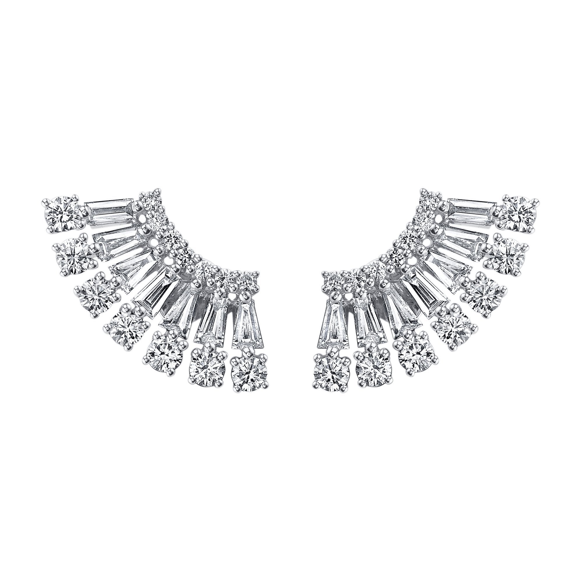 AVA FLOATING DIAMOND STUDS