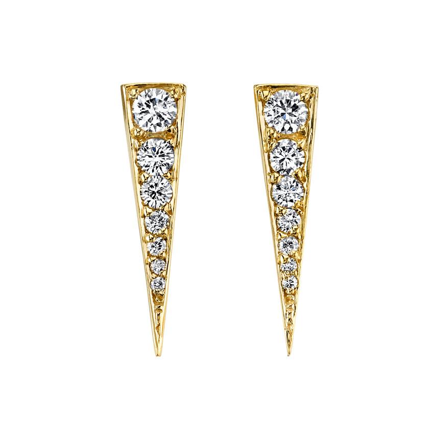 SMALL DIAMOND DAGGER EARRINGS