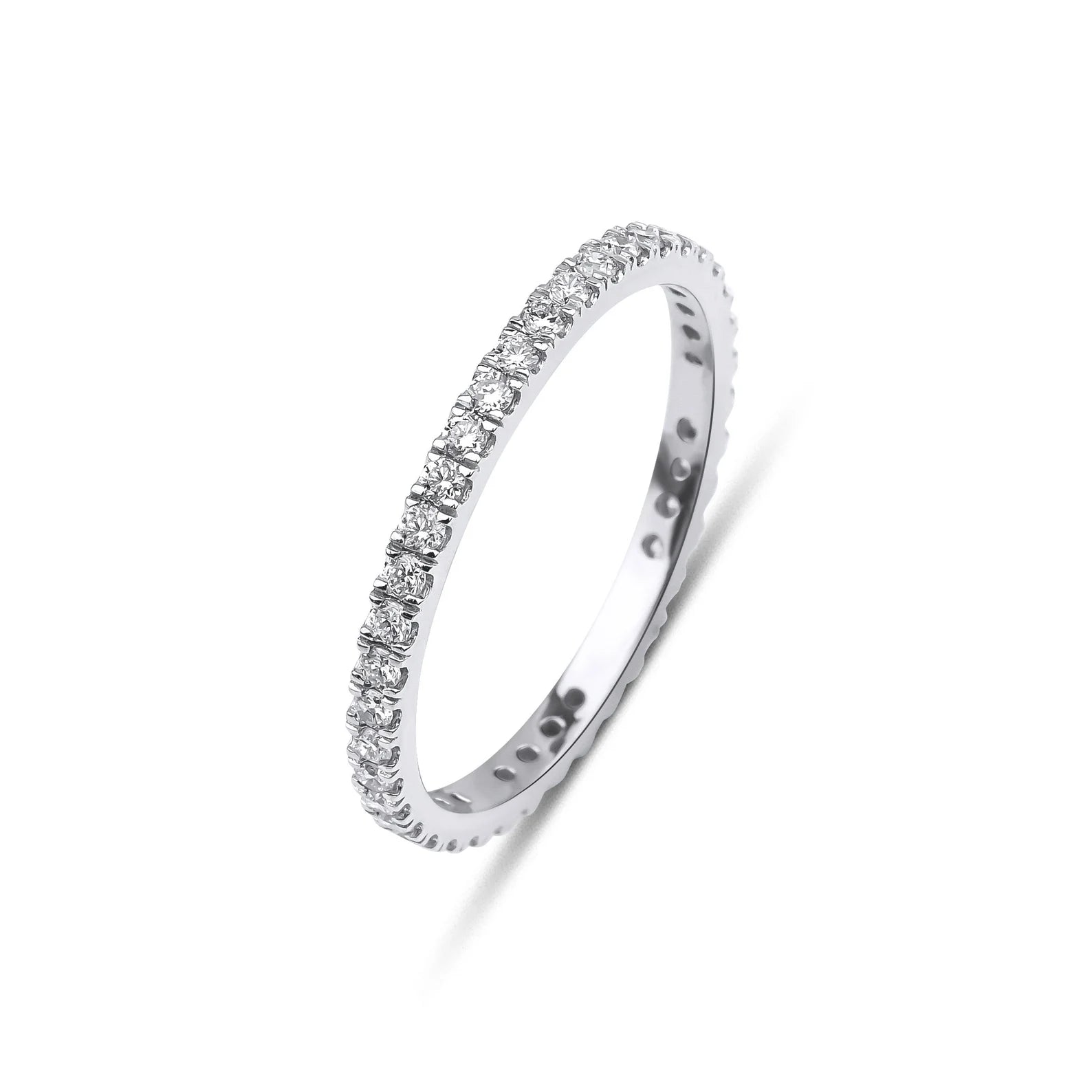 14K White Gold 0.60 Carat Diamond Wedding Bands