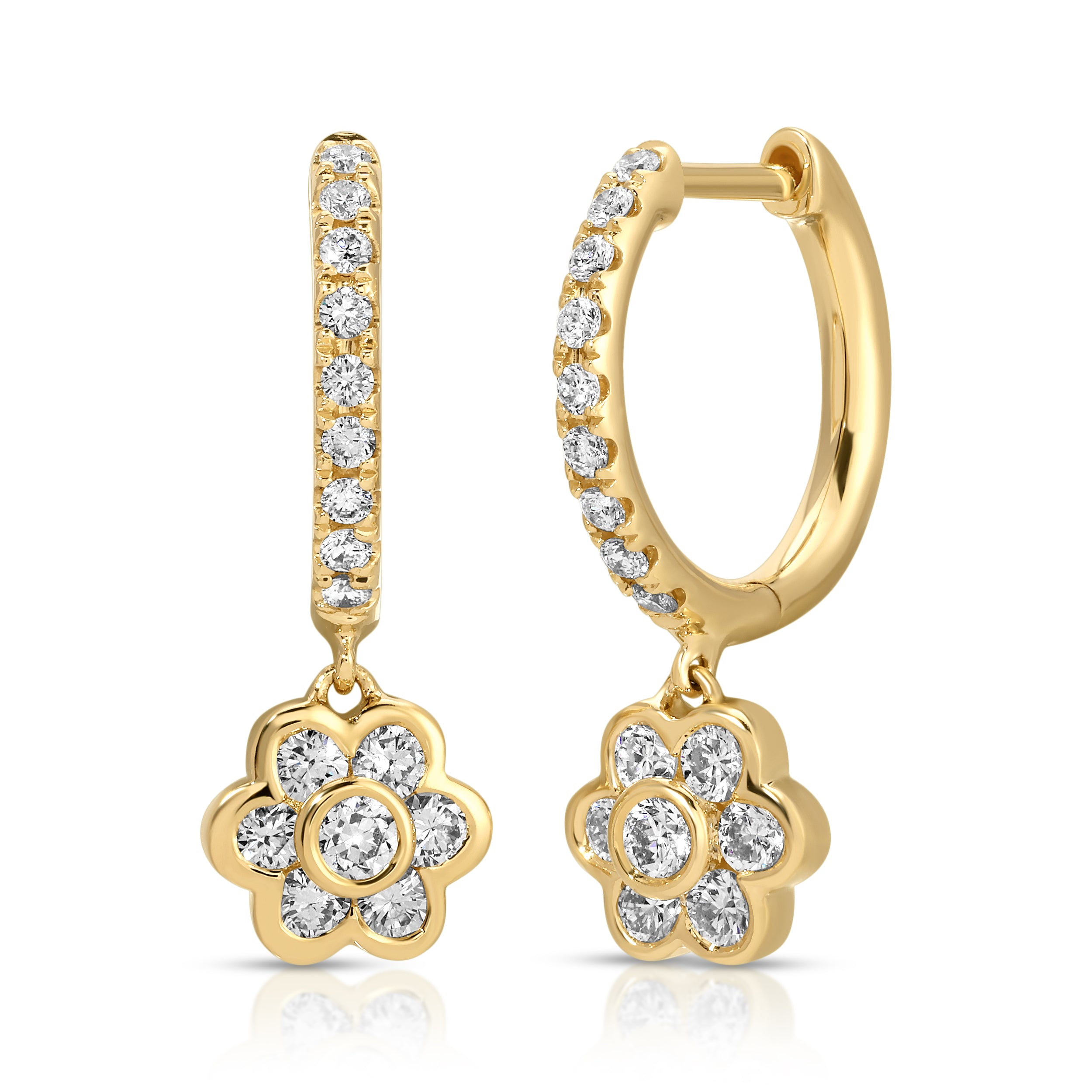 SMALL DIAMOND FLORA DROP HUGGIES