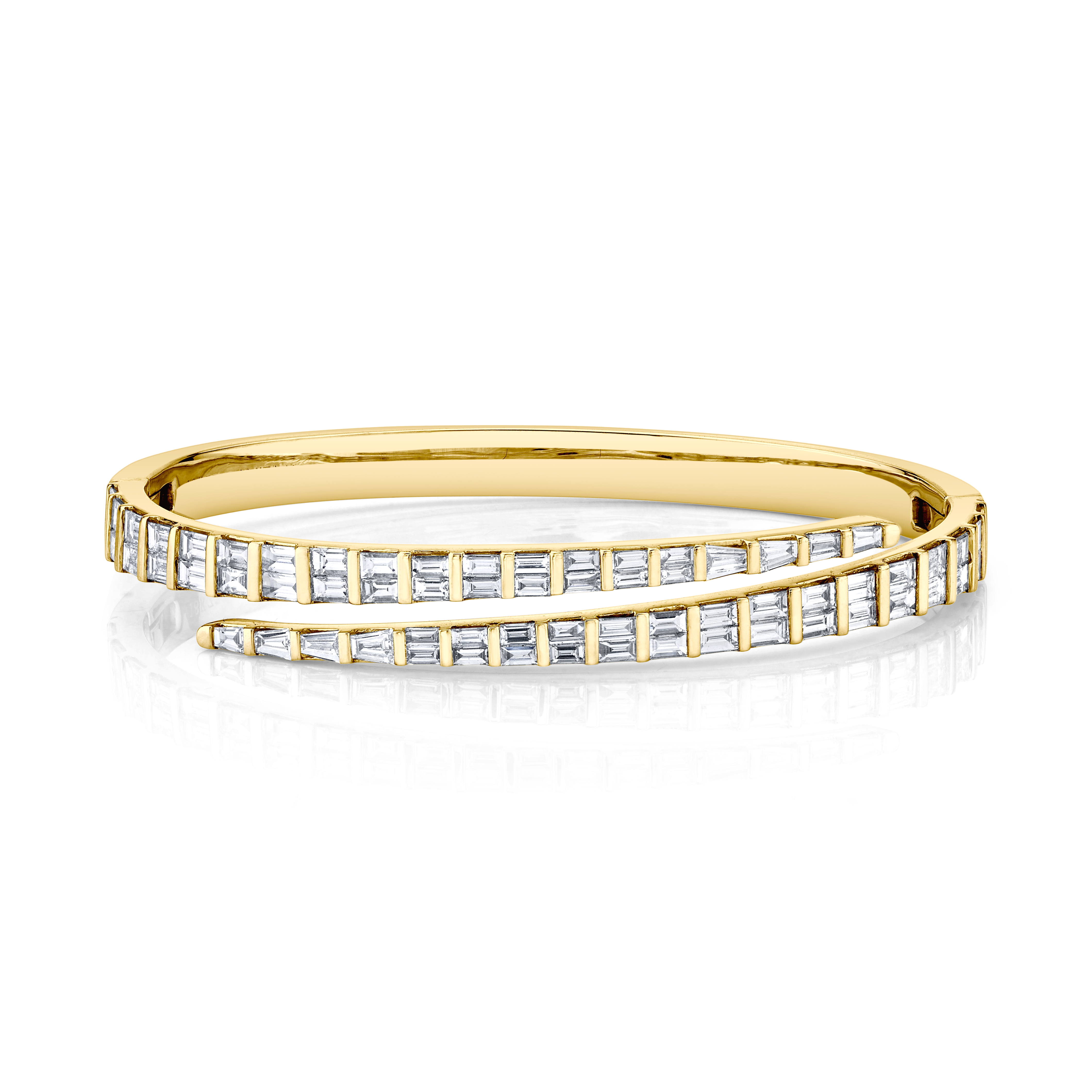 BAGUETTE DIAMOND COIL BRACELET