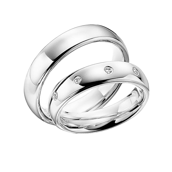 His and Hers Diamond Wedding Bands