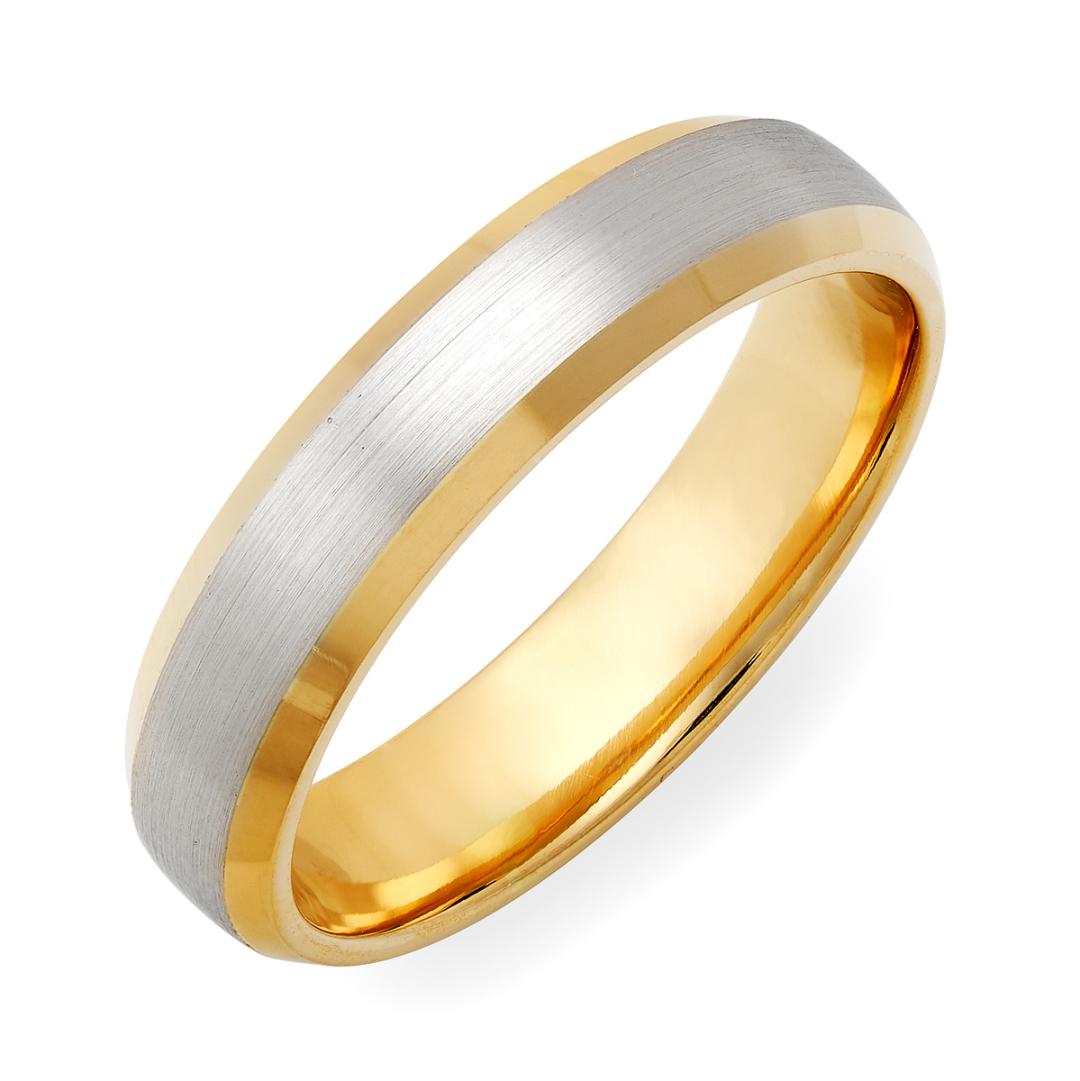 Two Tone Gold Mens and Womens Wedding Bands