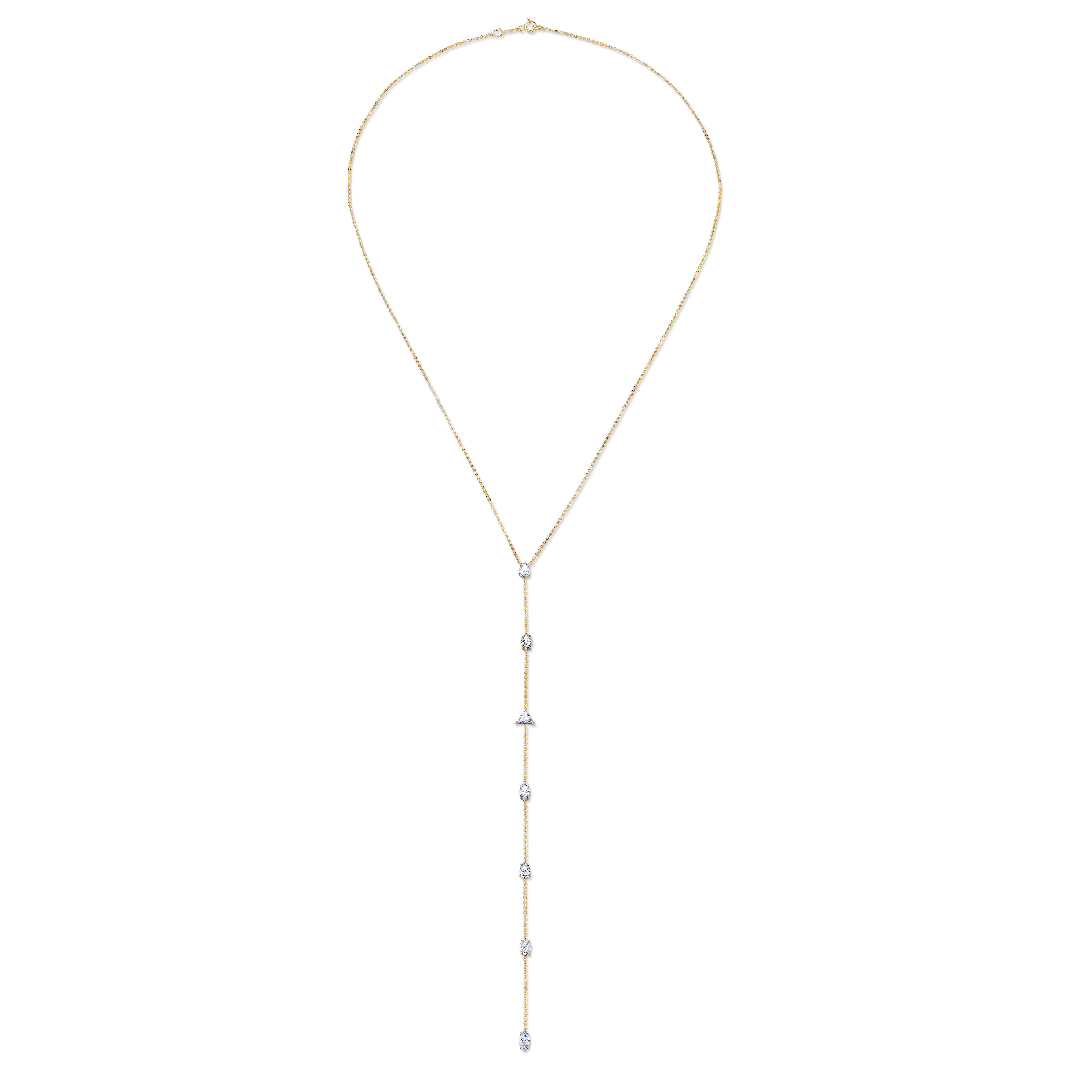 7 STONE DIAMOND LARIAT