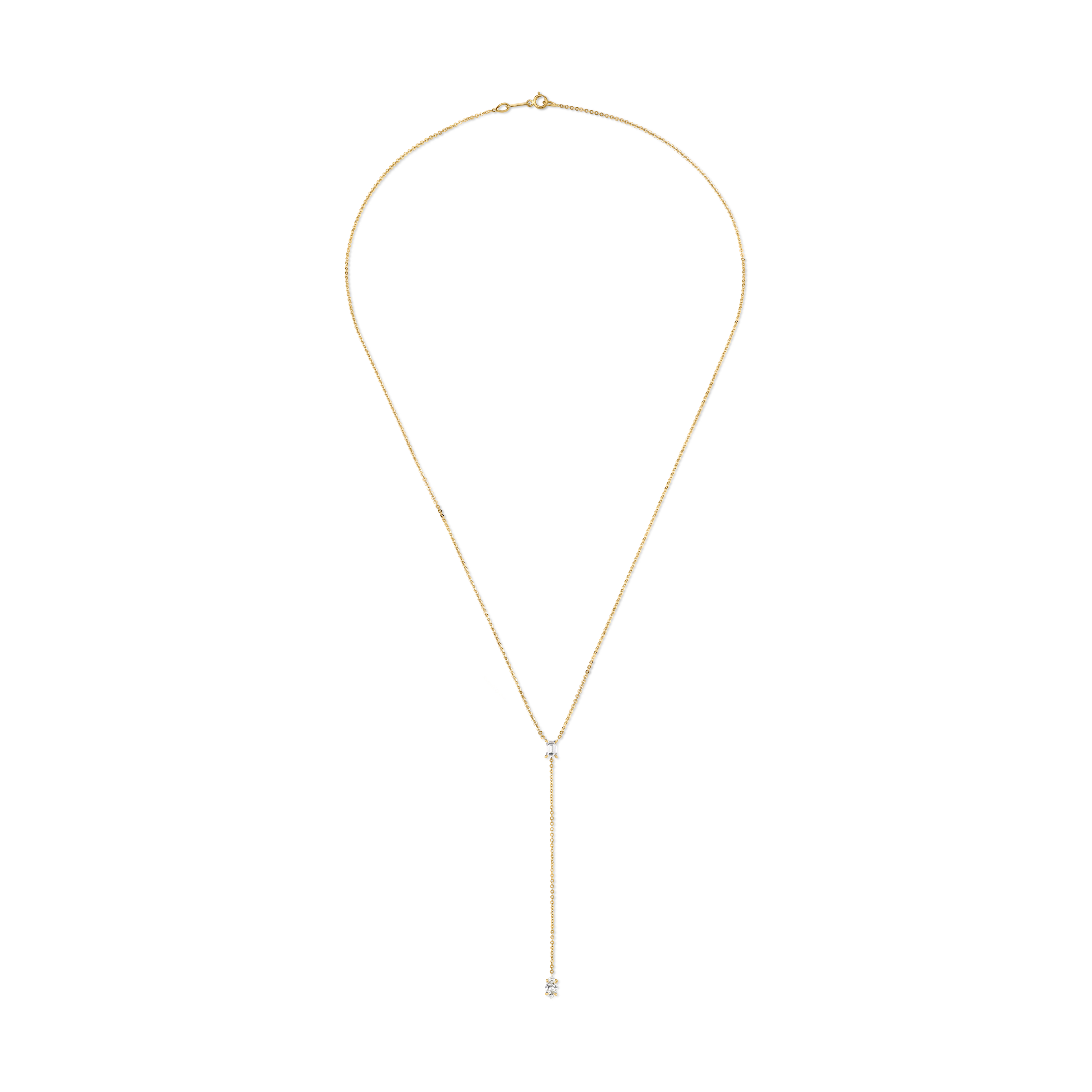BAGUETTE AND MARQUISE DIAMOND LARIAT