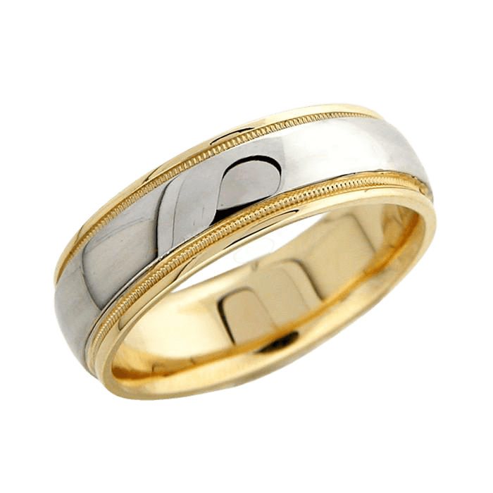Two Tone Gold Wedding Bands