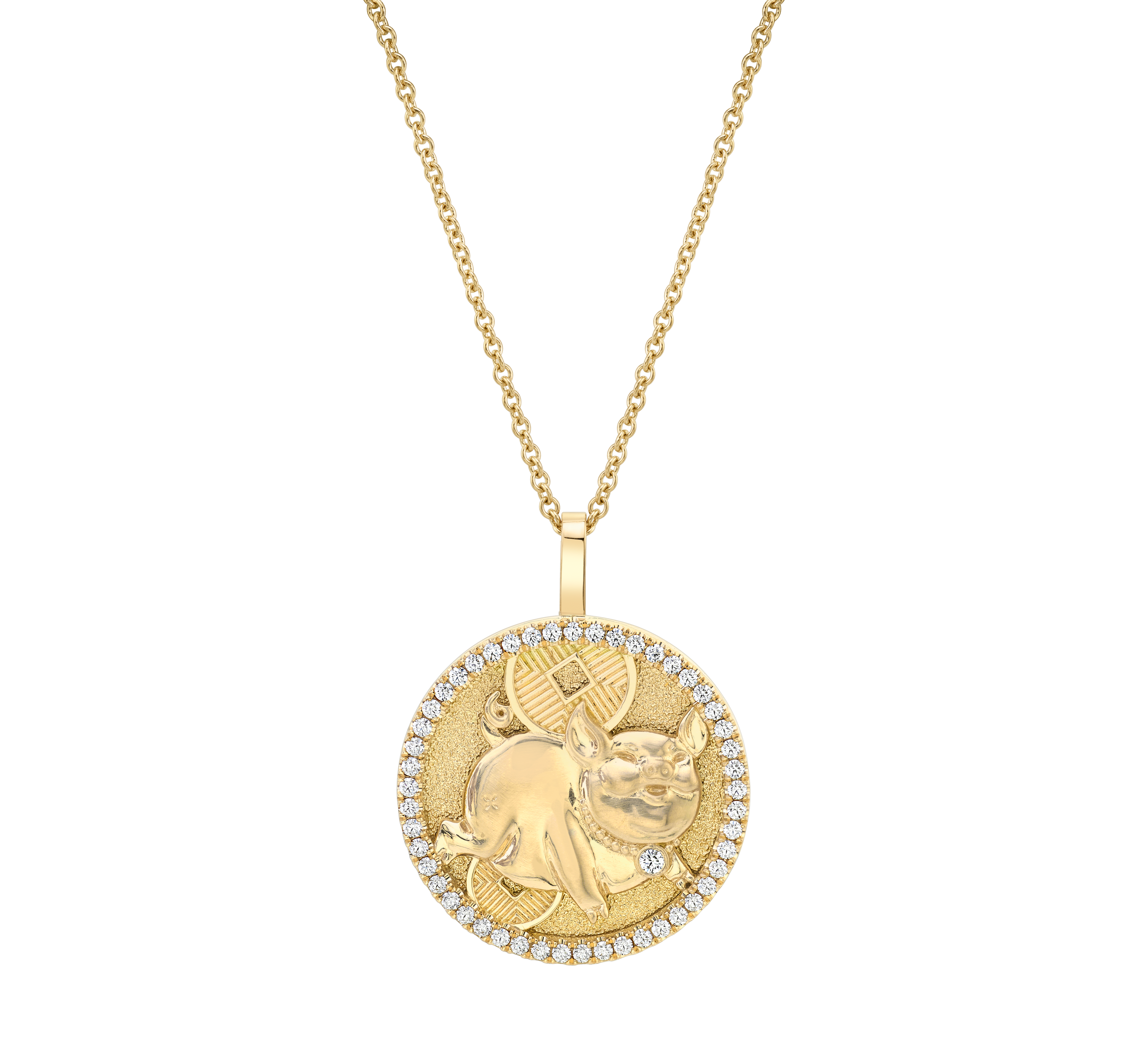 LUCKY DIAMOND PIG TALISMAN