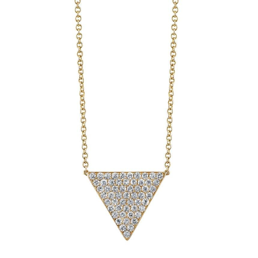 LARGE DIAMOND TRIANGLE NECKLACE