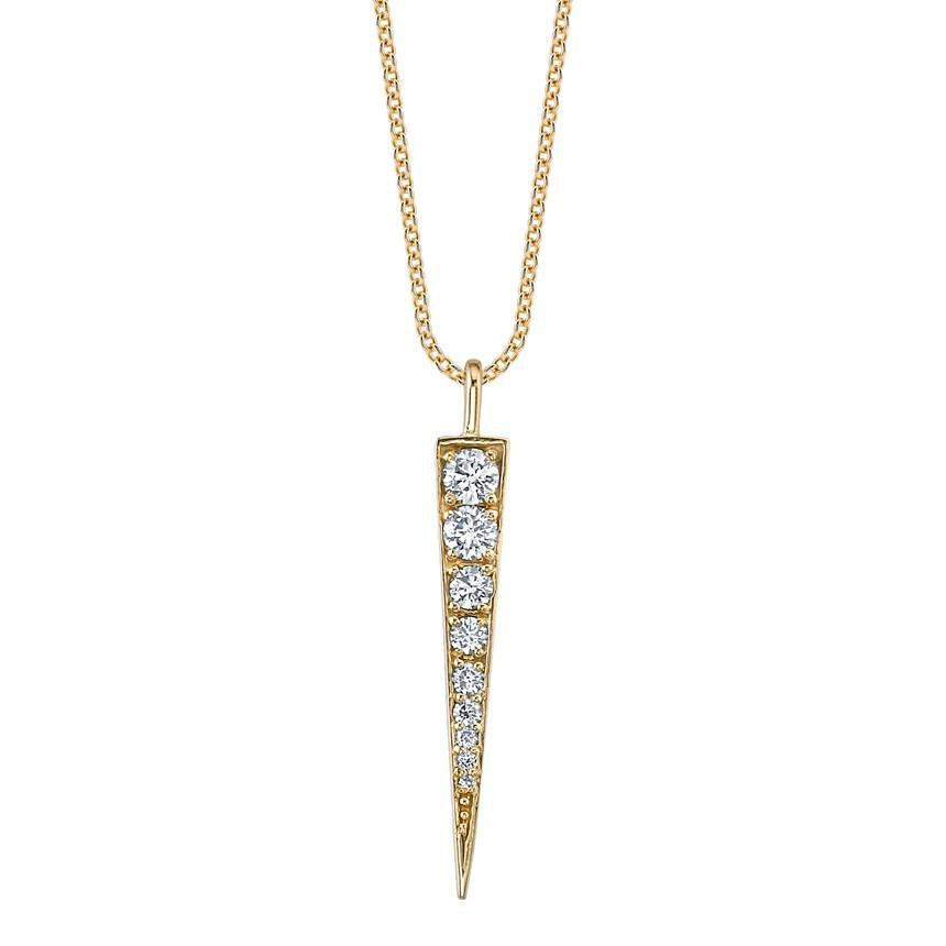 MEDIUM DIAMOND DAGGER NECKLACE