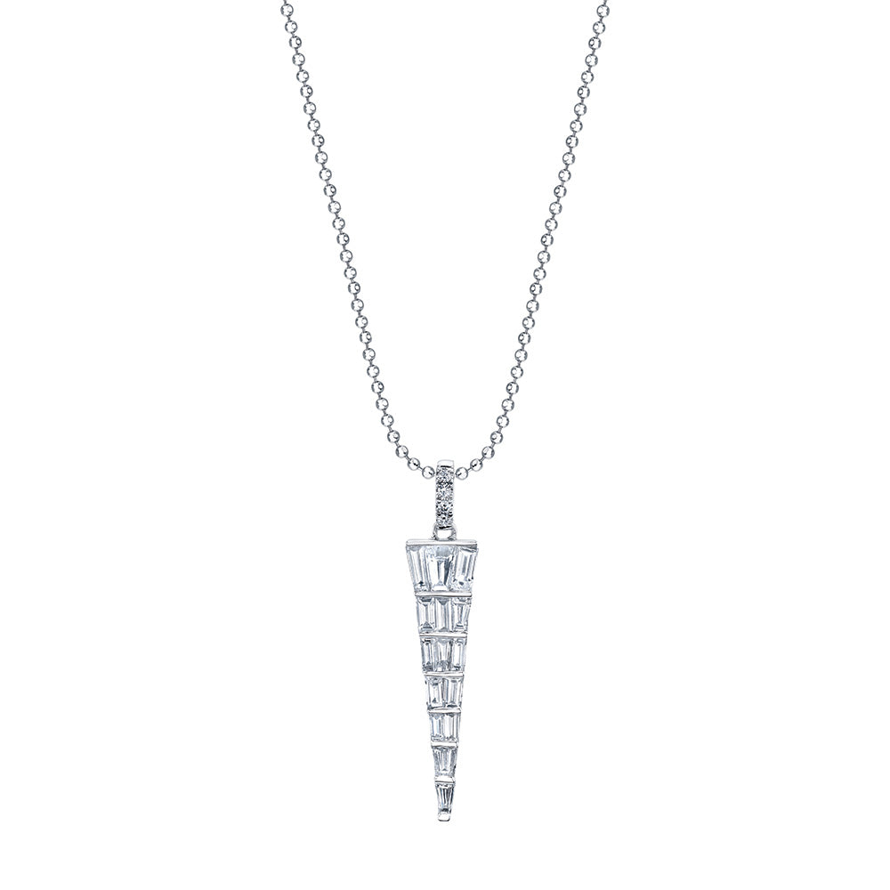 LARGE BAGUETTE DAGGER NECKLACE