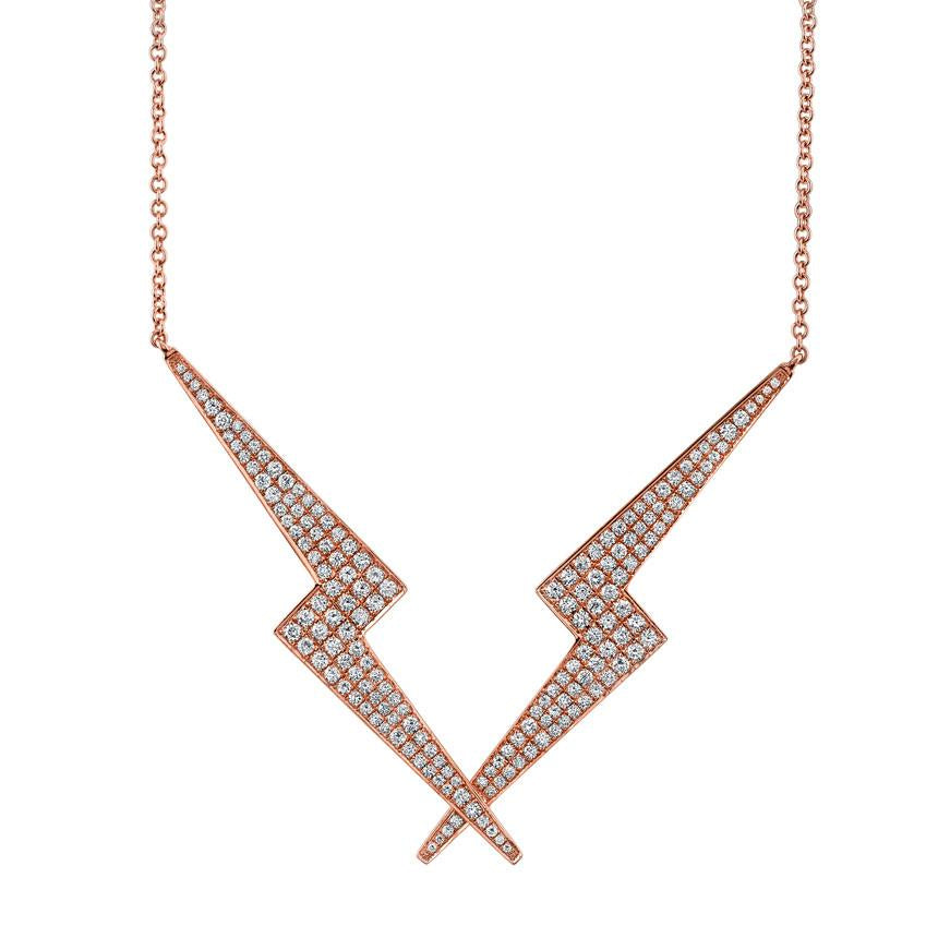 DIAMOND LIGHTNING BOLT NECKLACE