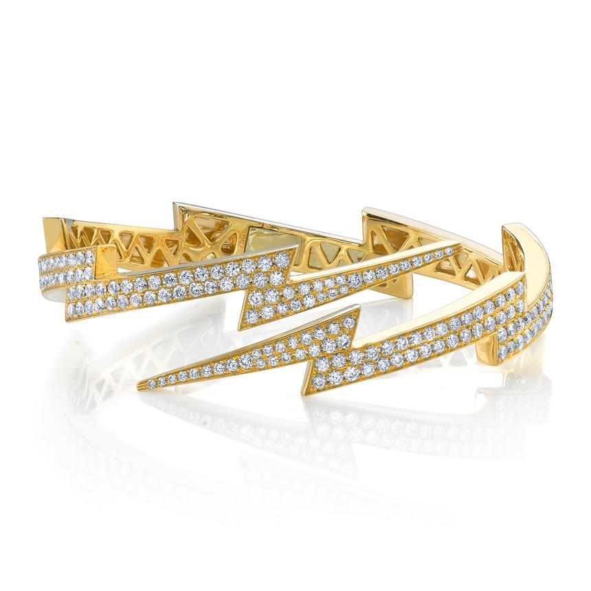 DIAMOND LIGHTNING BOLT CUFF