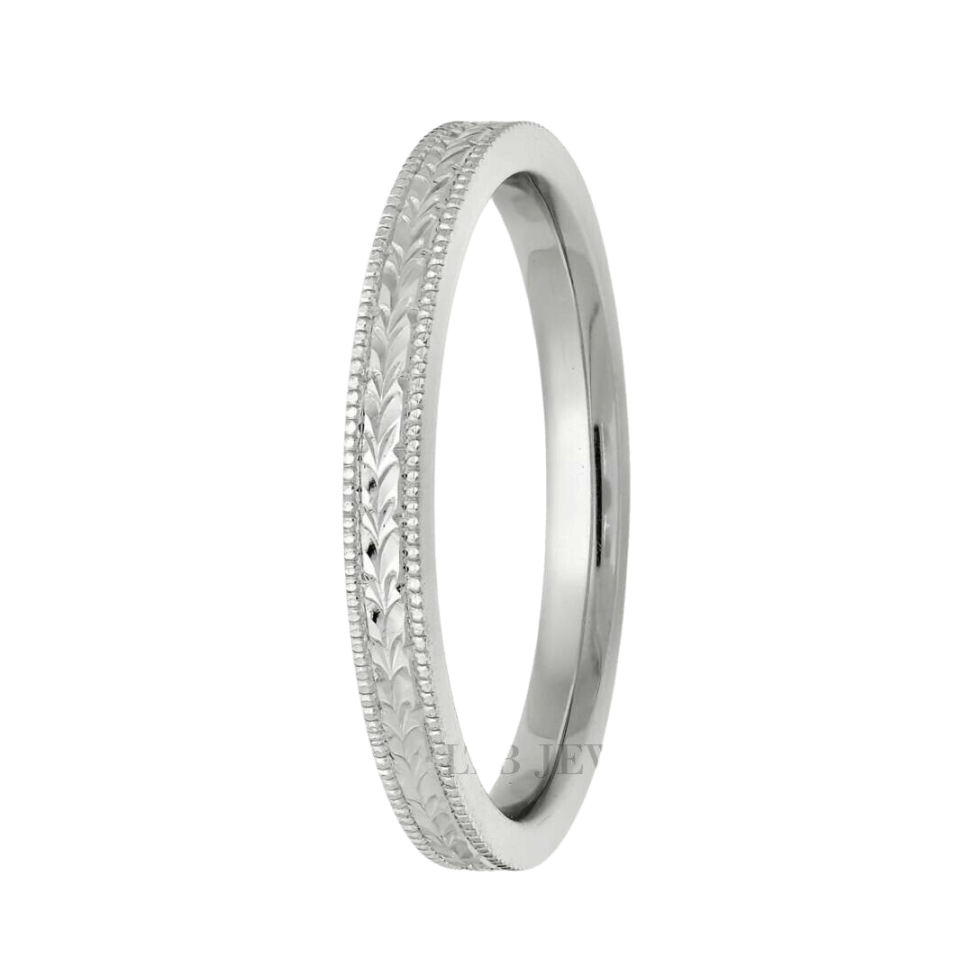 Hand Engraved Mens and Womens Wedding Bands