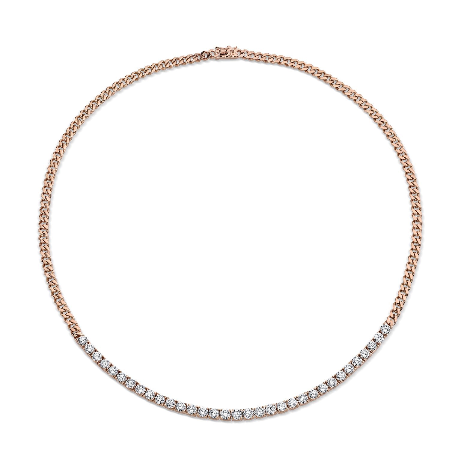 CUBAN LINK AND LONG LINE DIAMOND NECKLACE 4 CUBAN LINK AND LONG LINE DIAMOND NECKLACE