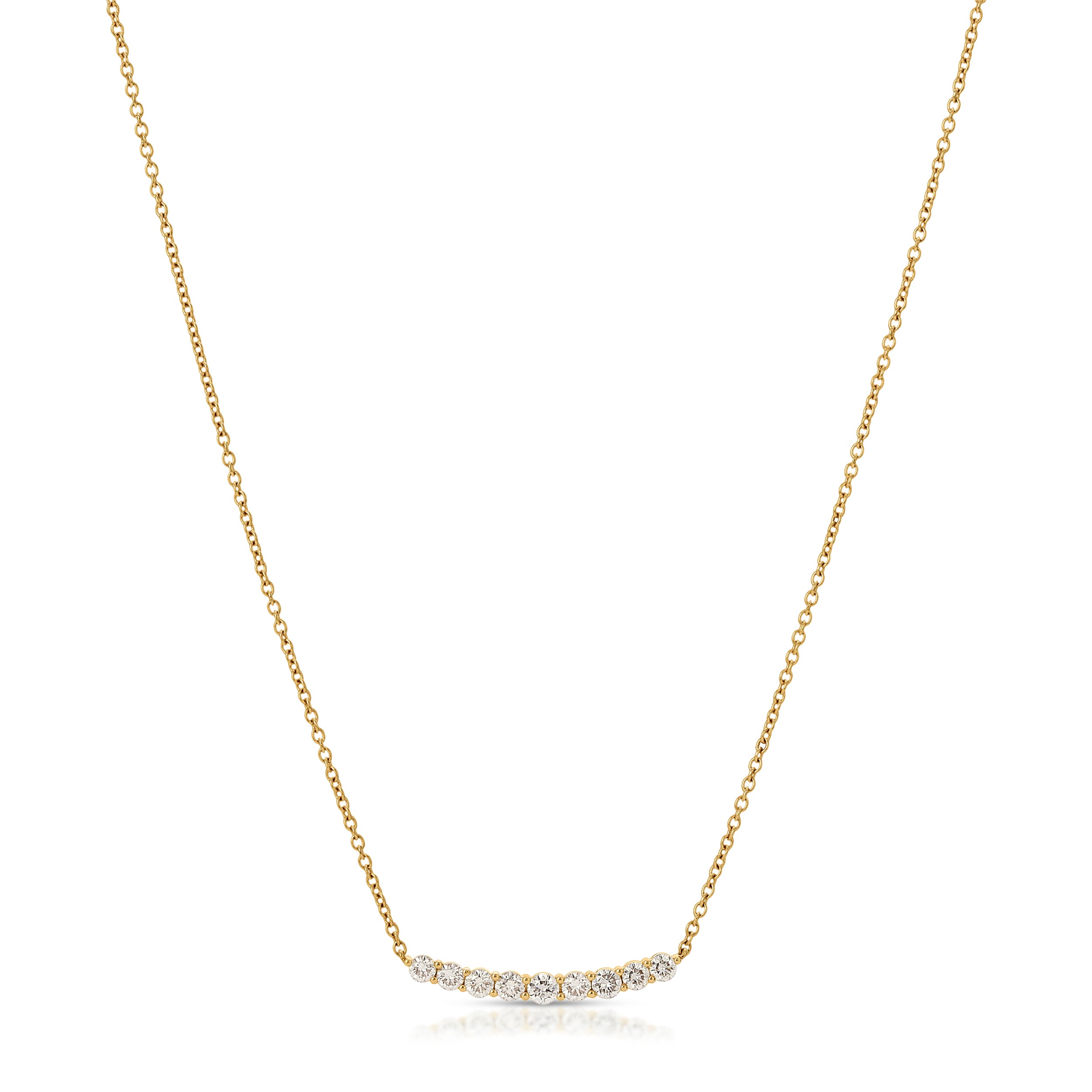 DELILAH CRESCENT DIAMOND NECKLACE