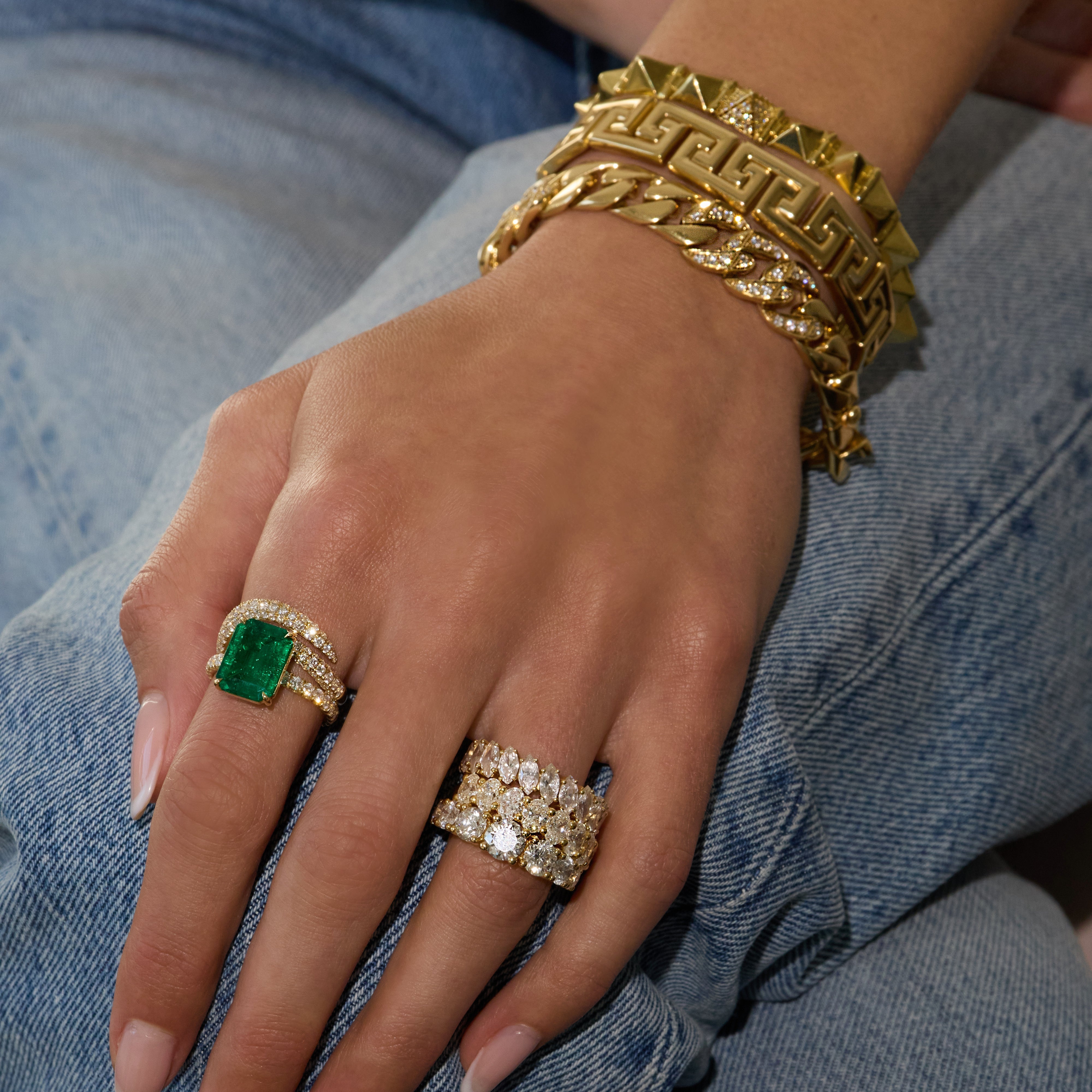 DIAMOND ZARA RING 5 VIDA DIAMOND CHAIN LINK BRACELET