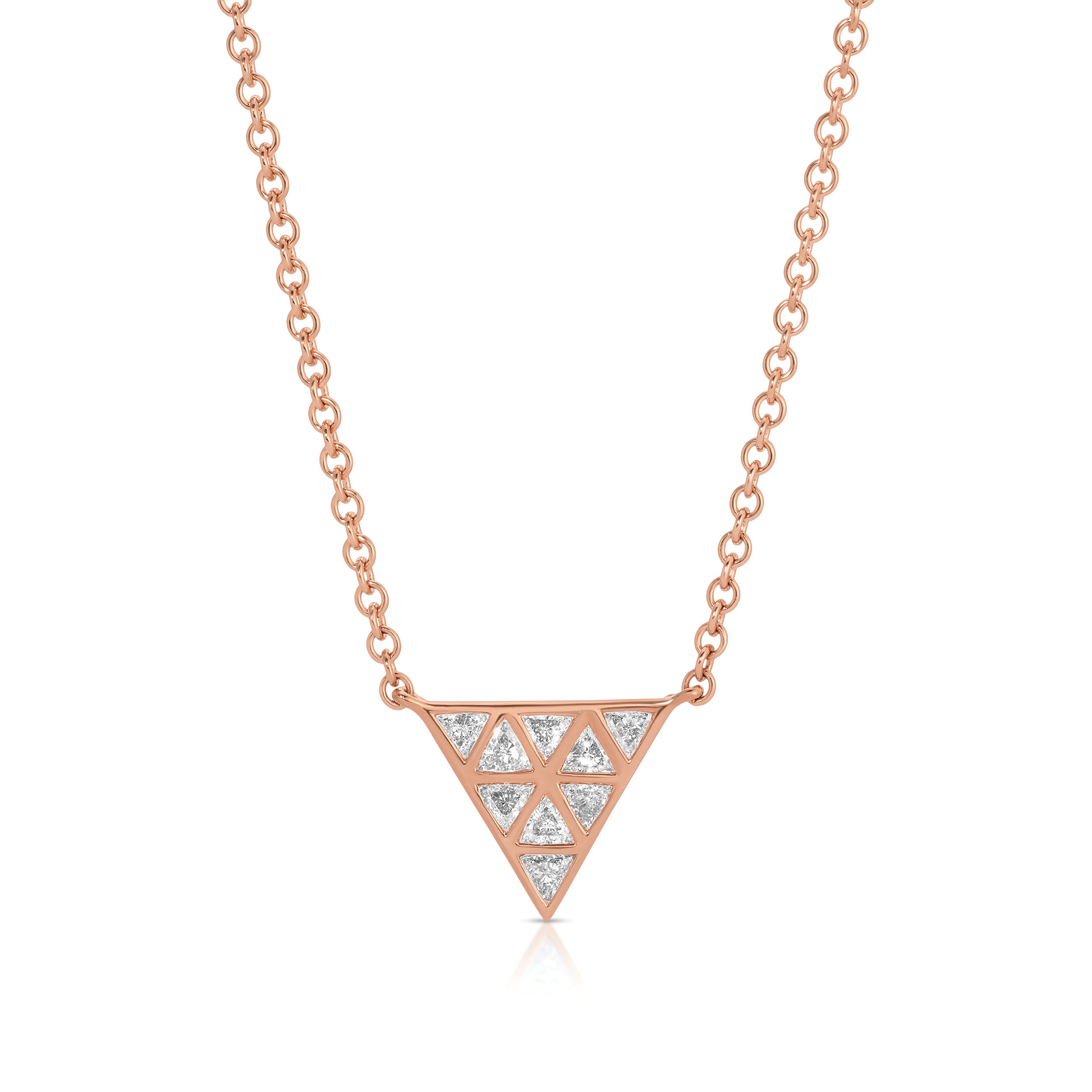 SMALL BEZELED TRILLION PENDANT 4 SMALL BEZELED TRILLION PENDANT