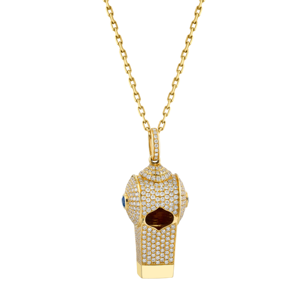 PAVE WHISTLE PENDANT 3 PAVE WHISTLE PENDANT